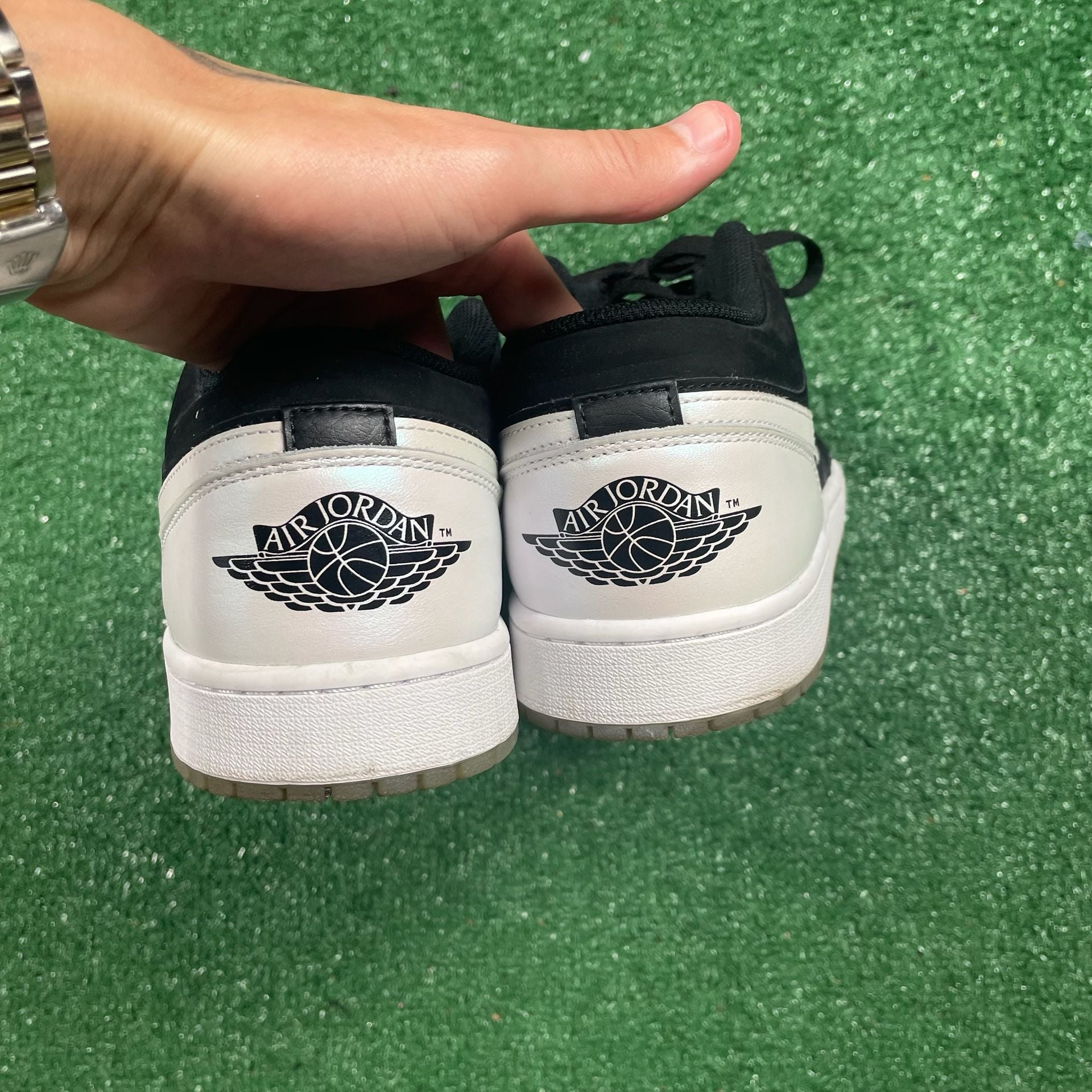 Nike Air Jordan 1 Low SE Diamond Size 12 Black White 5