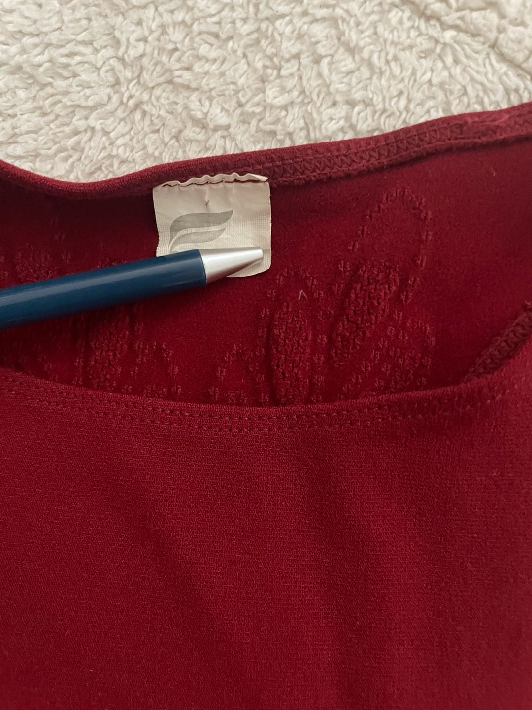 Fabletics Seamless Crop Tank Top Red 3