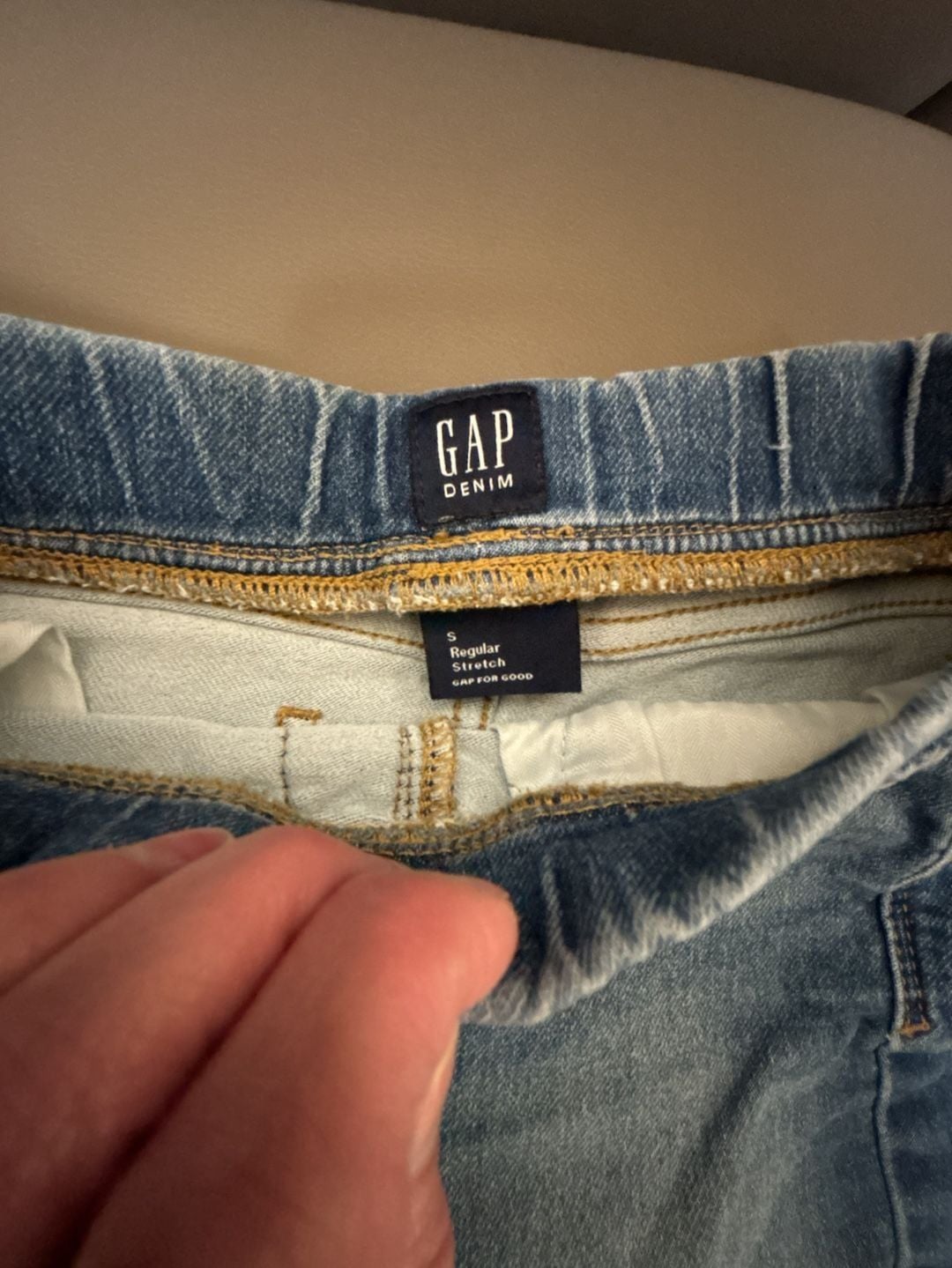 Gap Denim Mini Skirt Size S Regular Pull-On 4