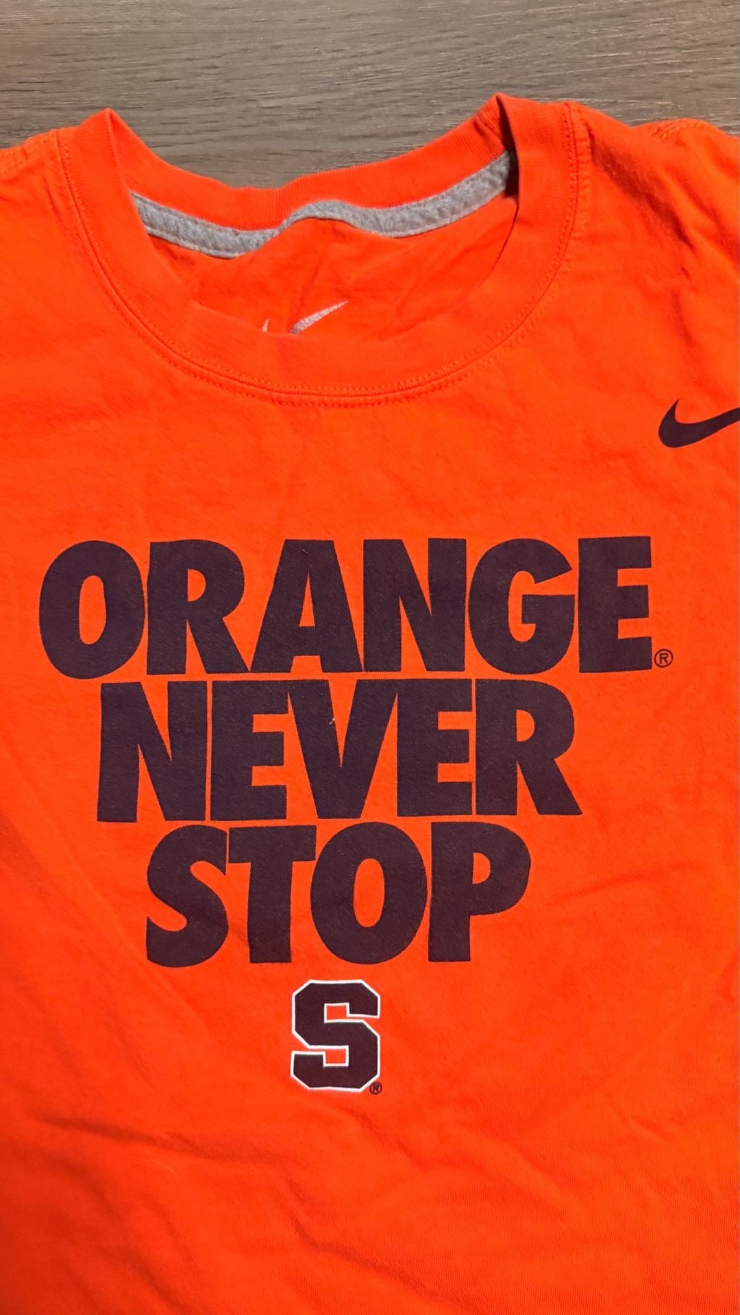 Nike Syracuse Orange Never Stop T-Shirt Orange 3