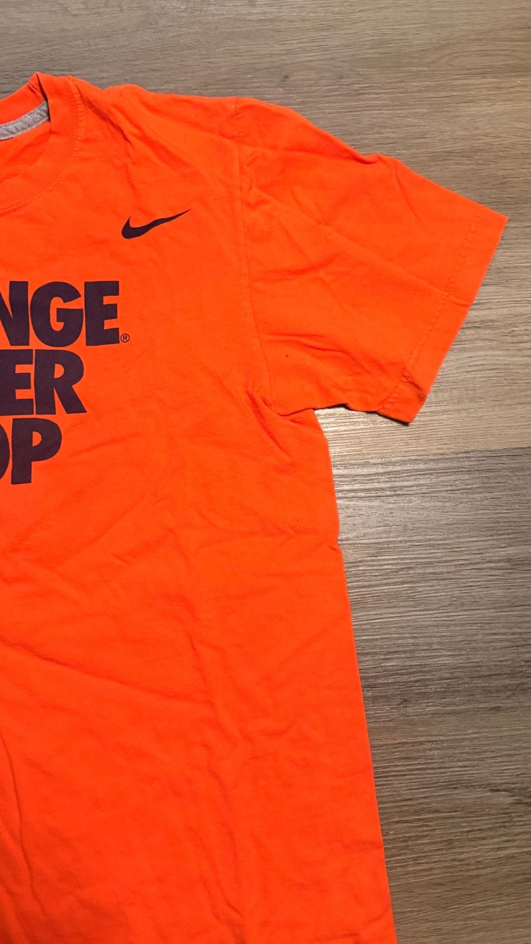 Nike Syracuse Orange Never Stop T-Shirt Orange 4