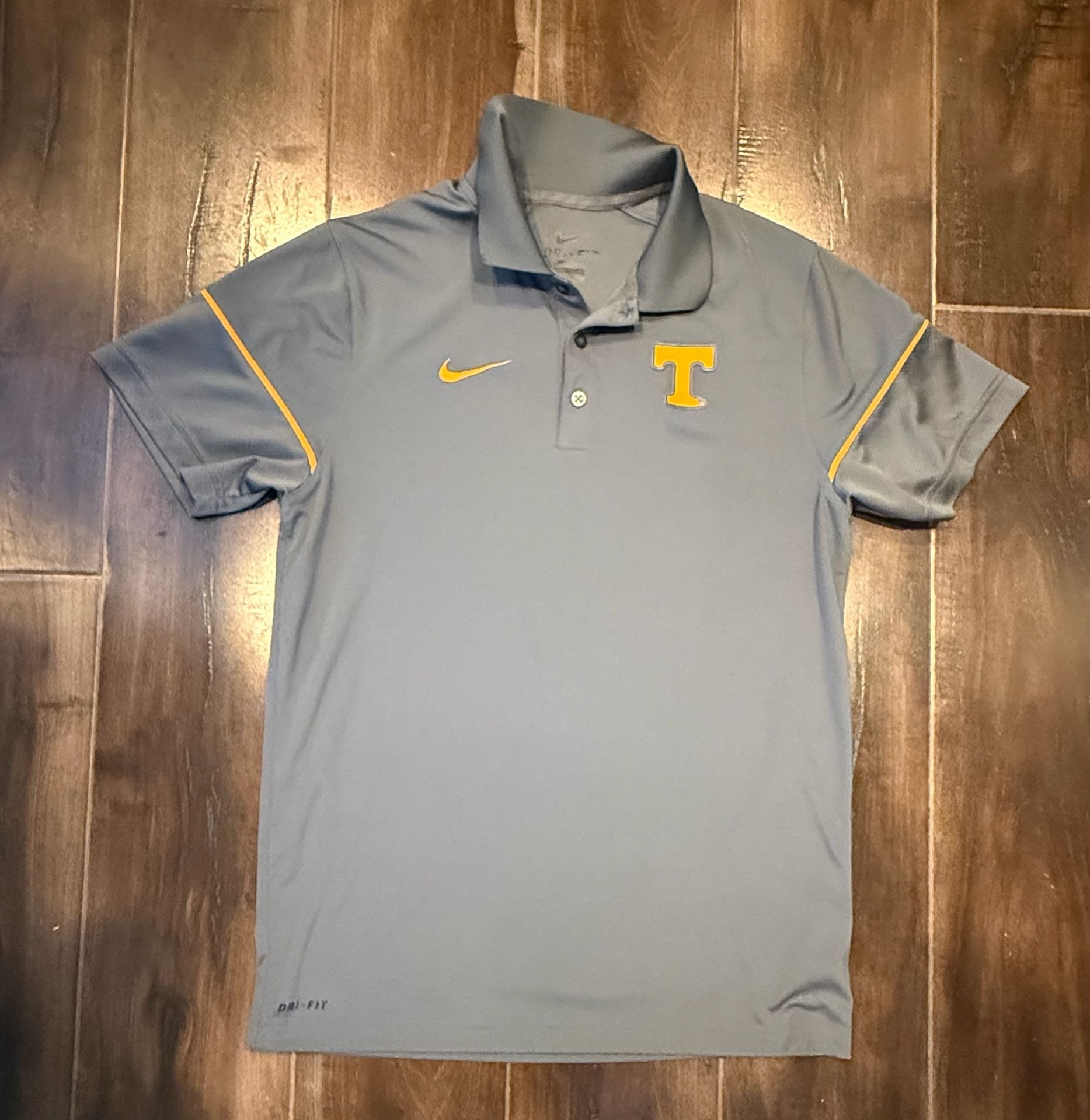 Nike Tennessee Volunteers Dri-FIT Polo Size S Gray College Golf 2
