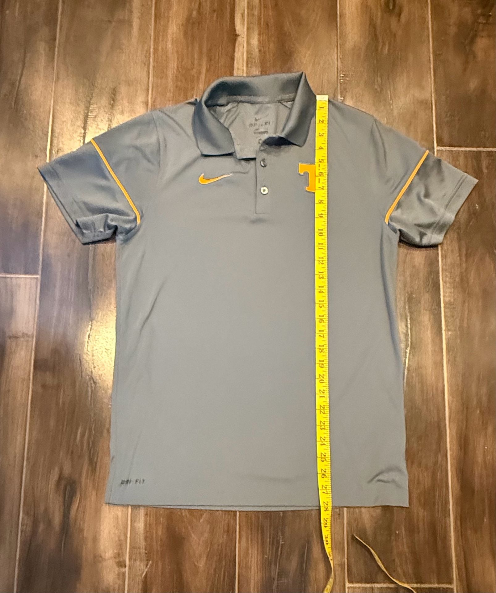 Nike Tennessee Volunteers Dri-FIT Polo Size S Gray College Golf 5
