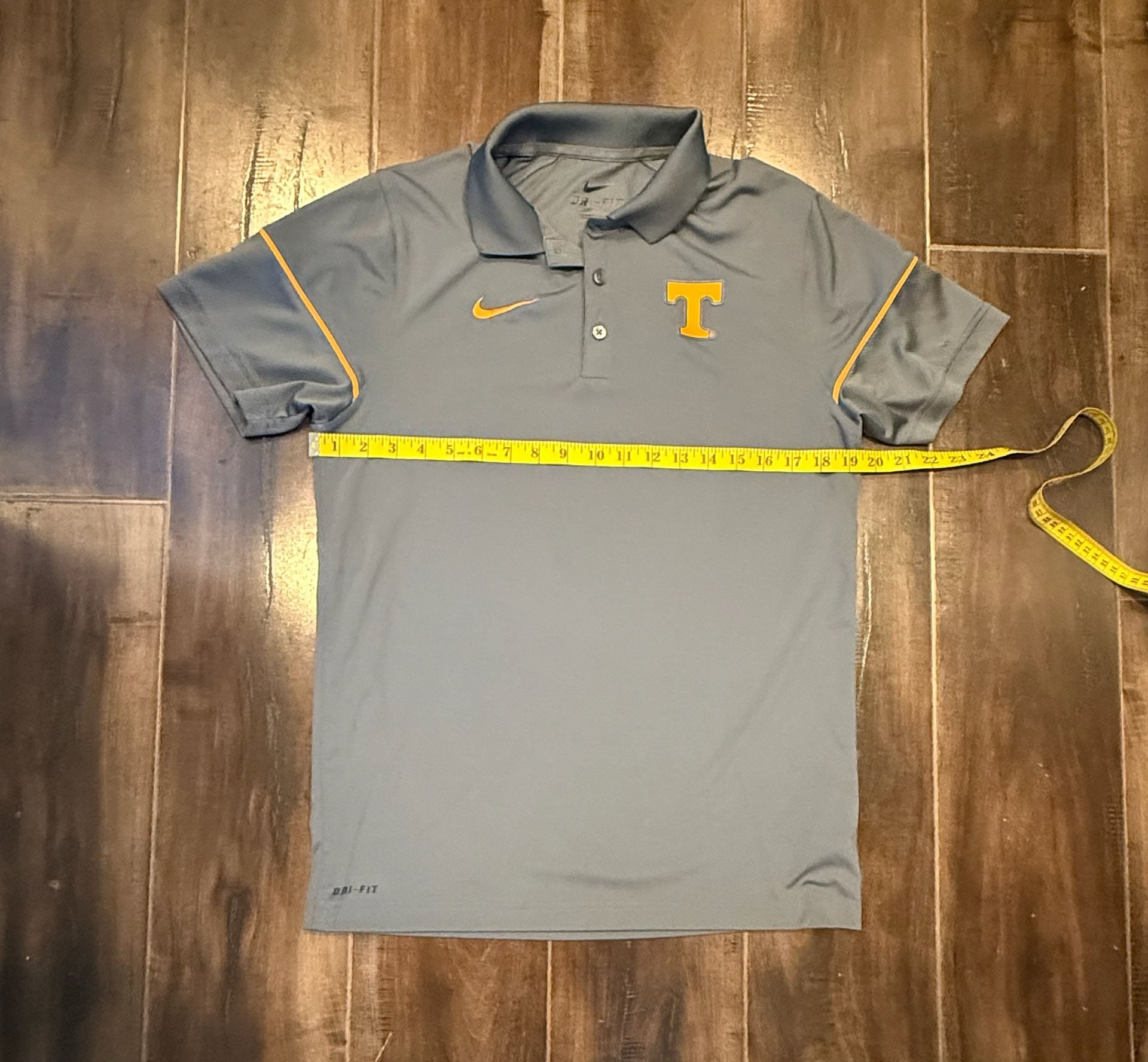 Nike Tennessee Volunteers Dri-FIT Polo Size S Gray College Golf 6