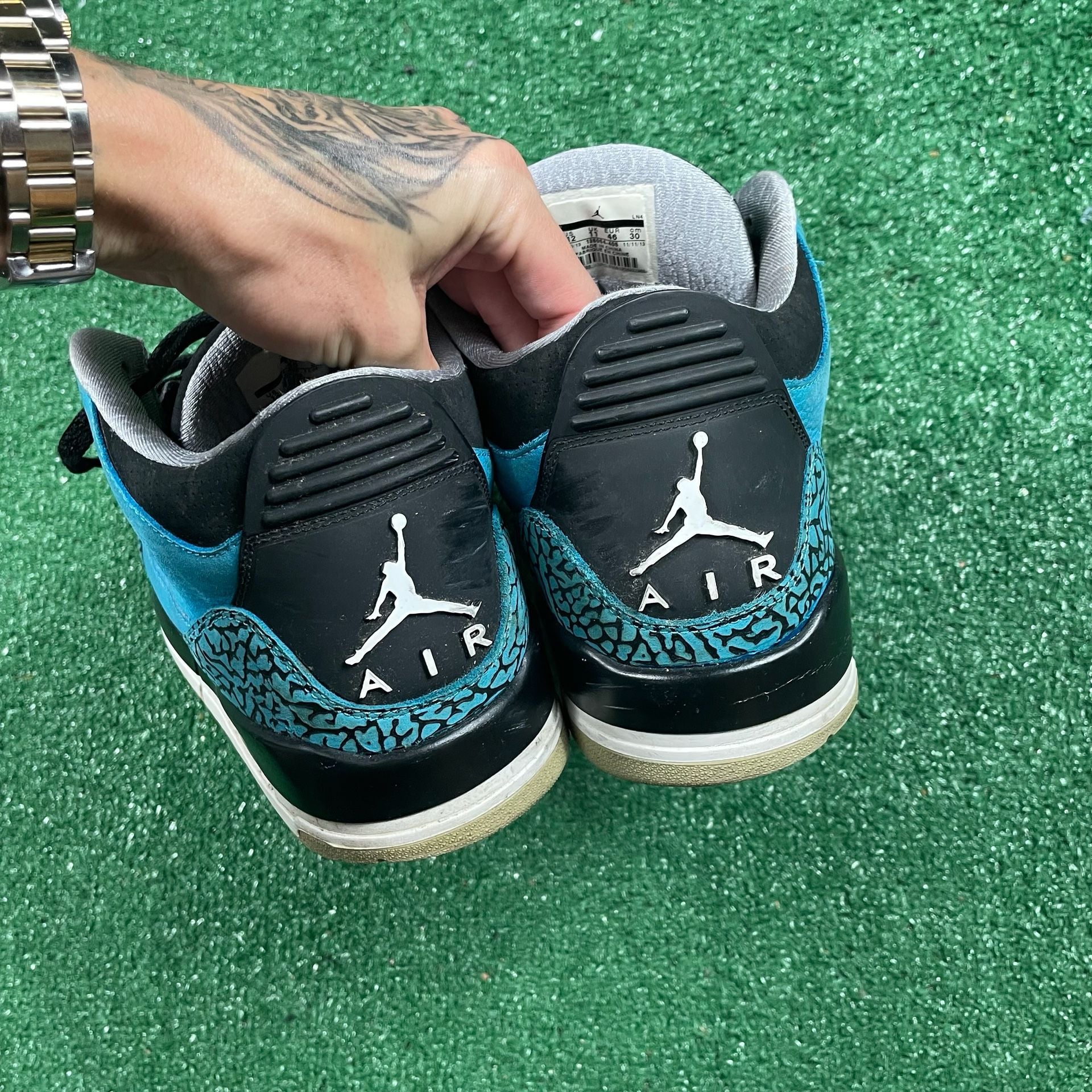 Jordan Air Jordan 3 Retro Size 12 Powder Blue 5