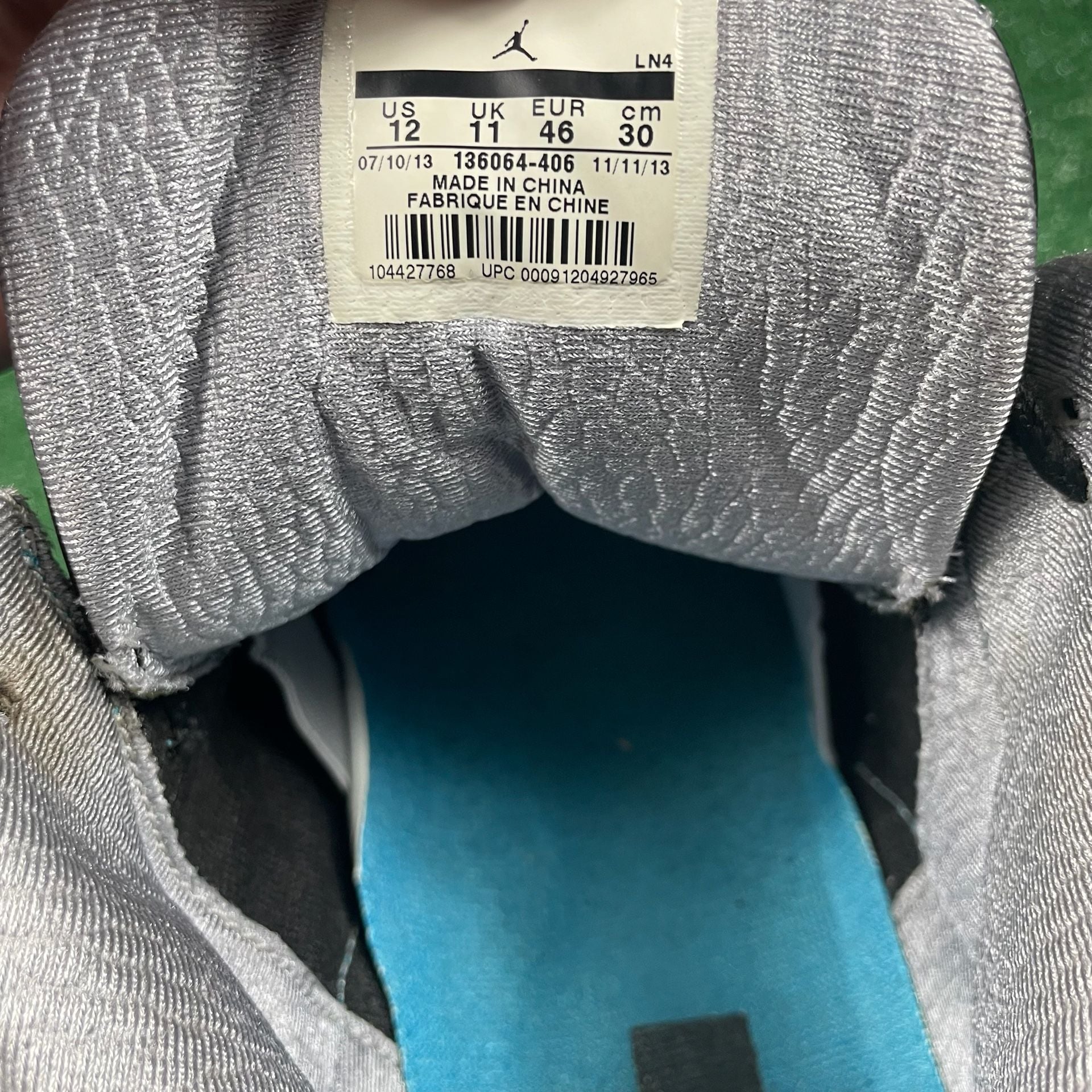 Jordan Air Jordan 3 Retro Size 12 Powder Blue 7