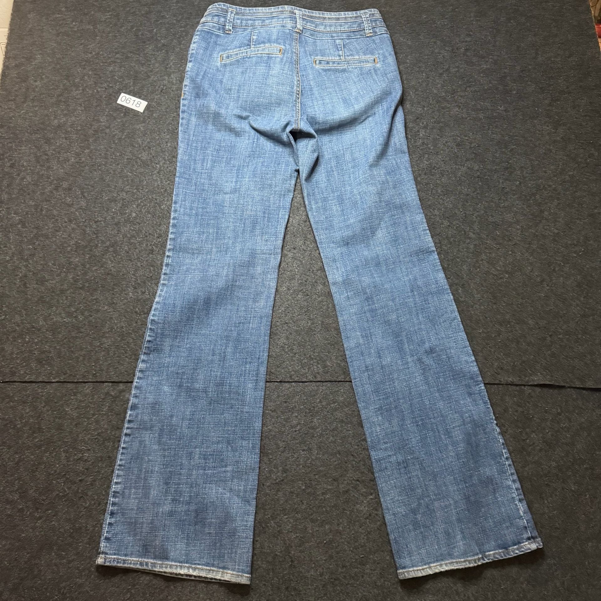 Lee Flare Jeans Size 6 Medium Wash Denim 7