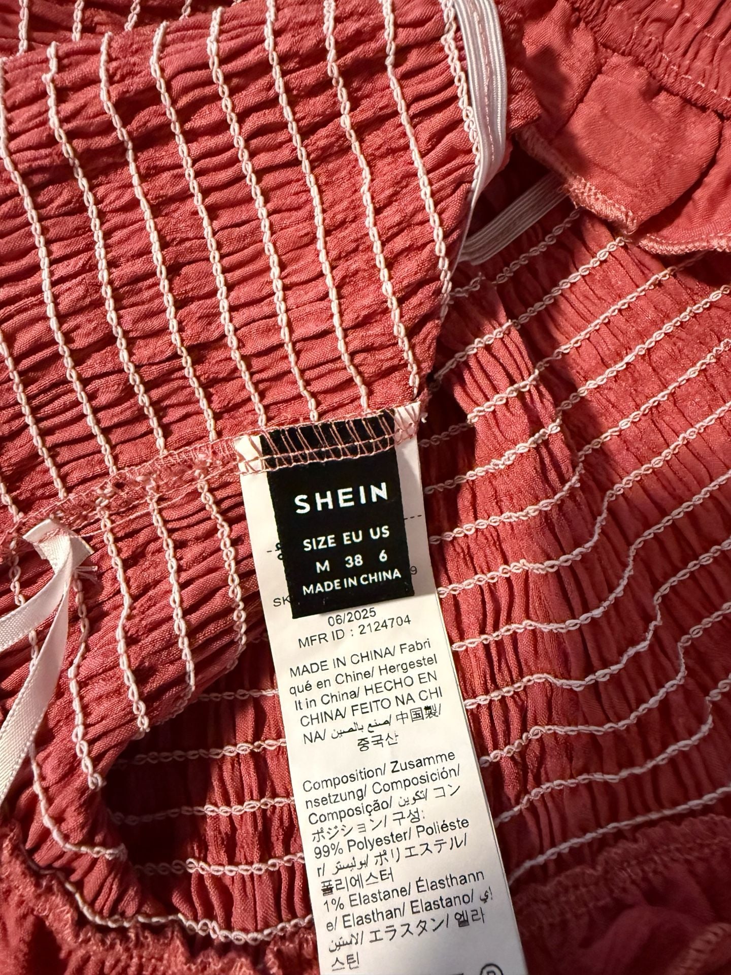 Shein Shirred Strapless Top Size Med, lot of 2 Tube Tops 4