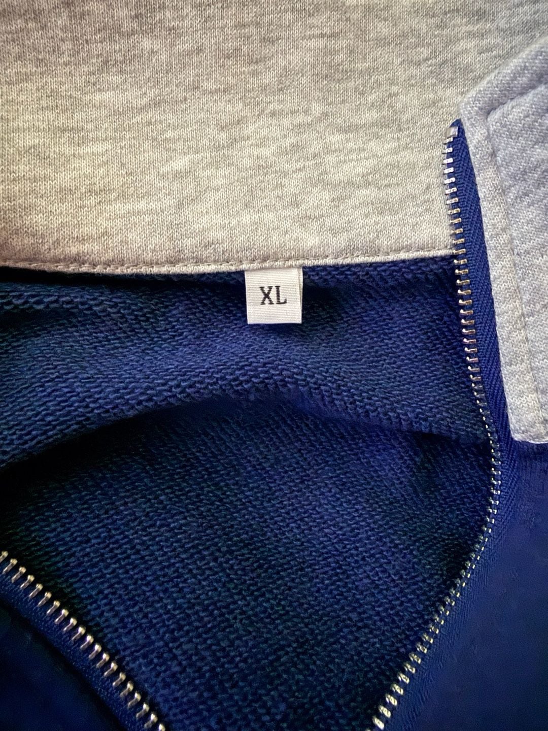 Dallas Football Quarter-Zip Pullover Sweatshirt Size XL Gray Blue Est. 1960 4