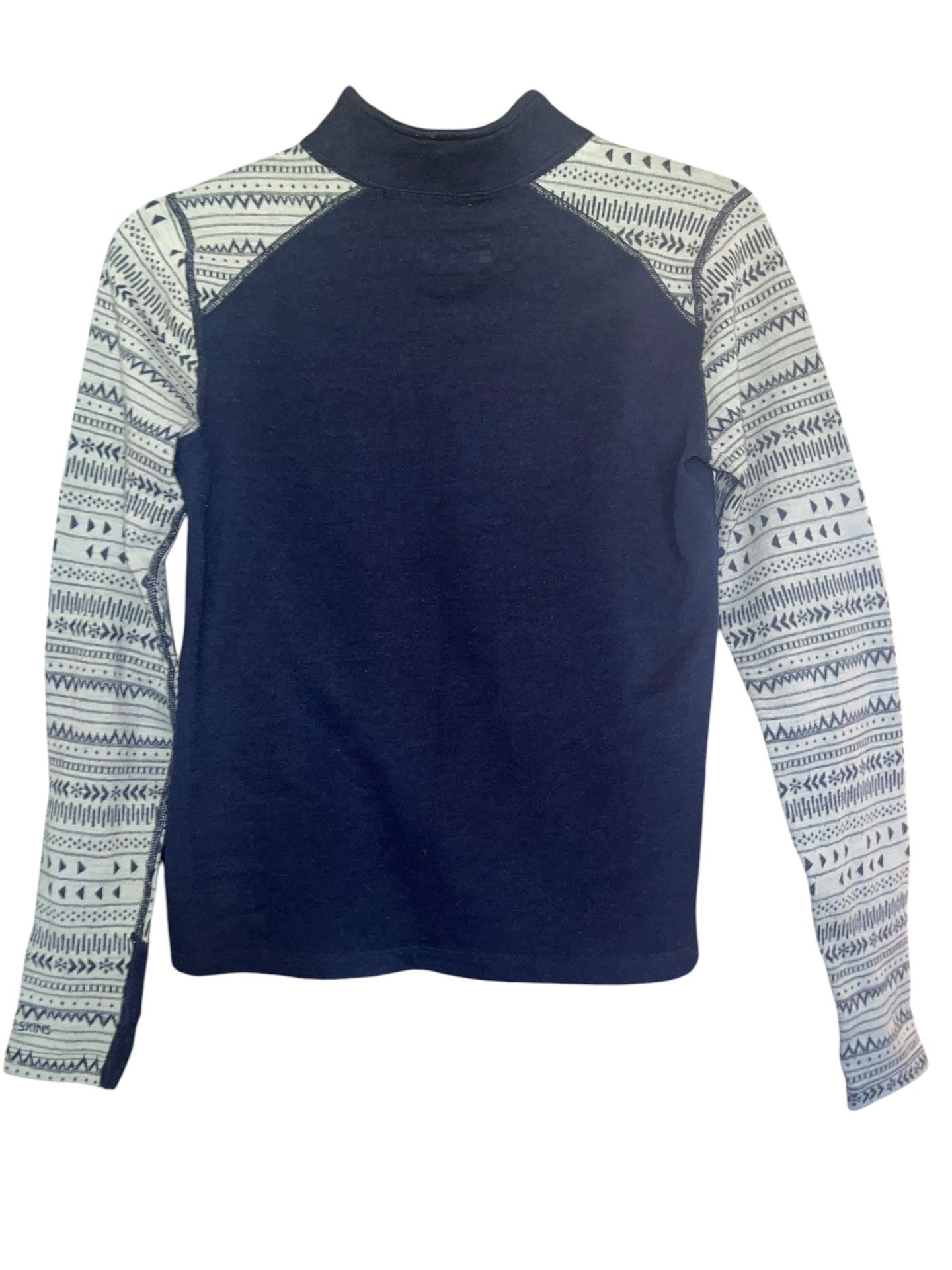 Terramar Woolskins Merino Wool Quarter Zip Base Layer Nordic Ski Top S Petite 4