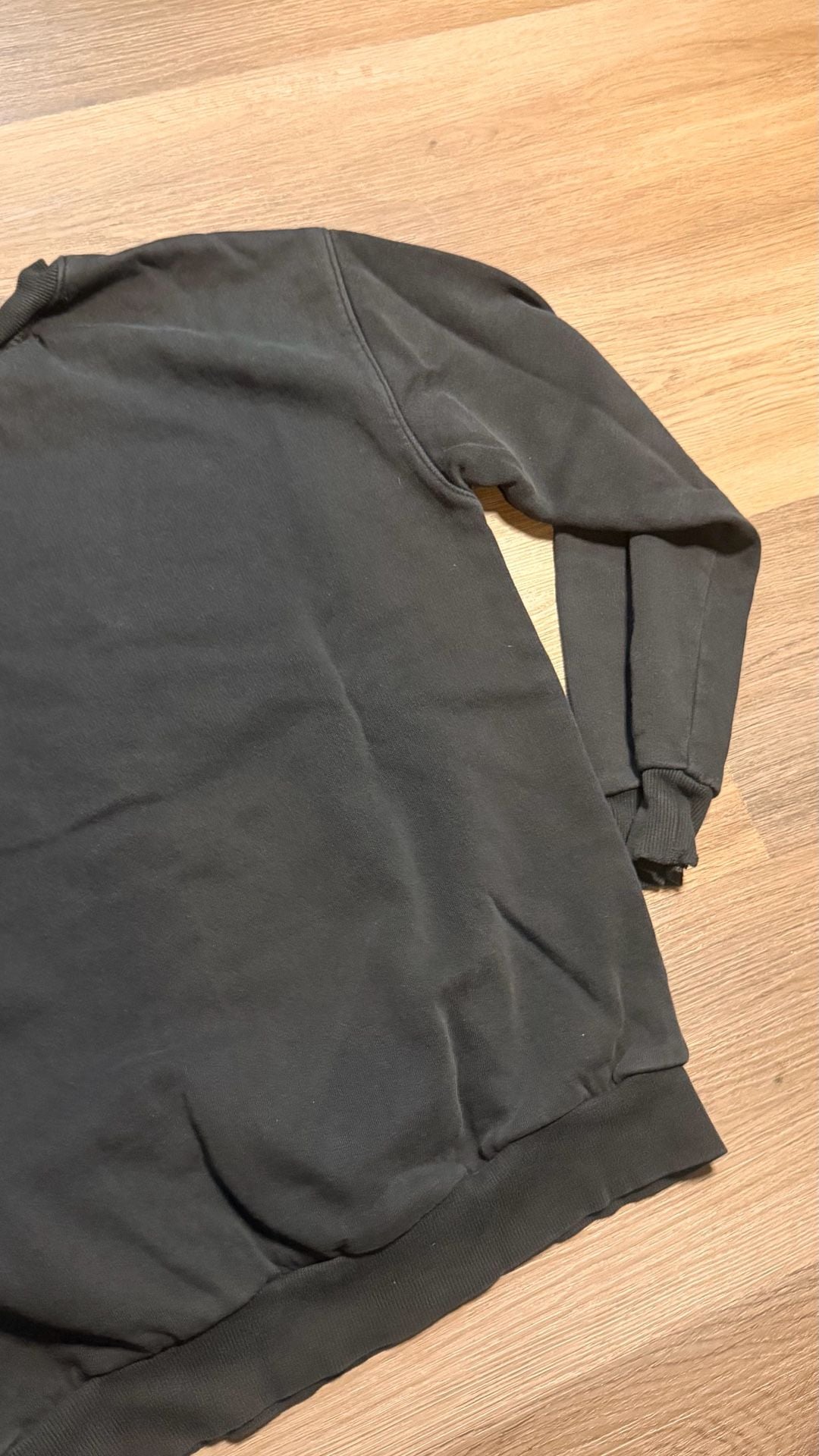 Smiley face Graphic Sweatshirt Black Square Graphic 6