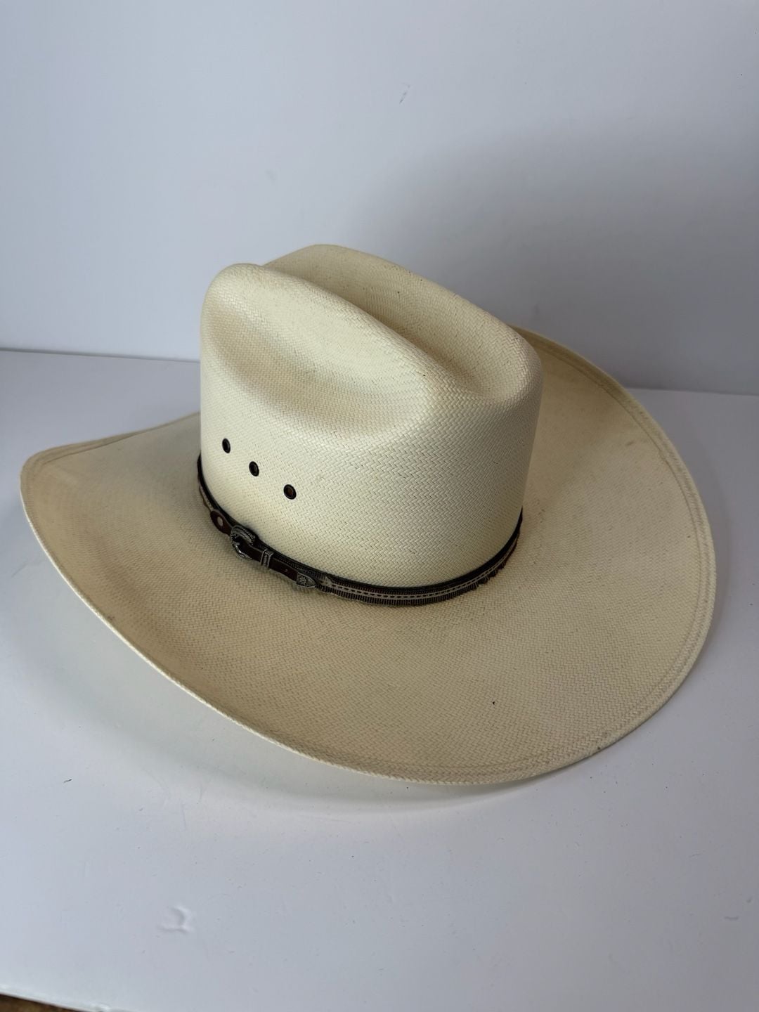 Resistol Cole N Size 7 Straw Cowboy Hat Natural George Strait Collection 10X New 2