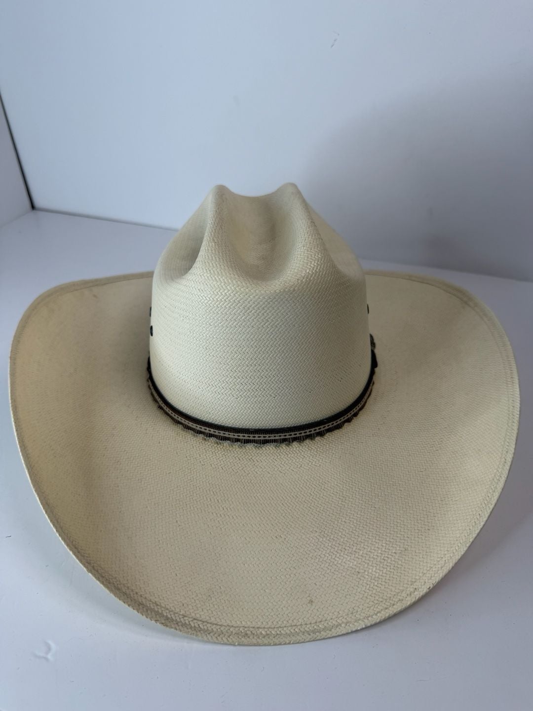 Resistol Cole N Size 7 Straw Cowboy Hat Natural George Strait Collection 10X New 4