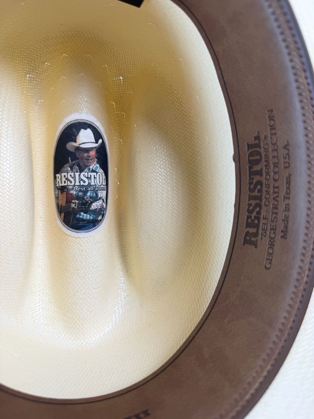 Resistol Cole N Size 7 Straw Cowboy Hat Natural George Strait Collection 10X New 5