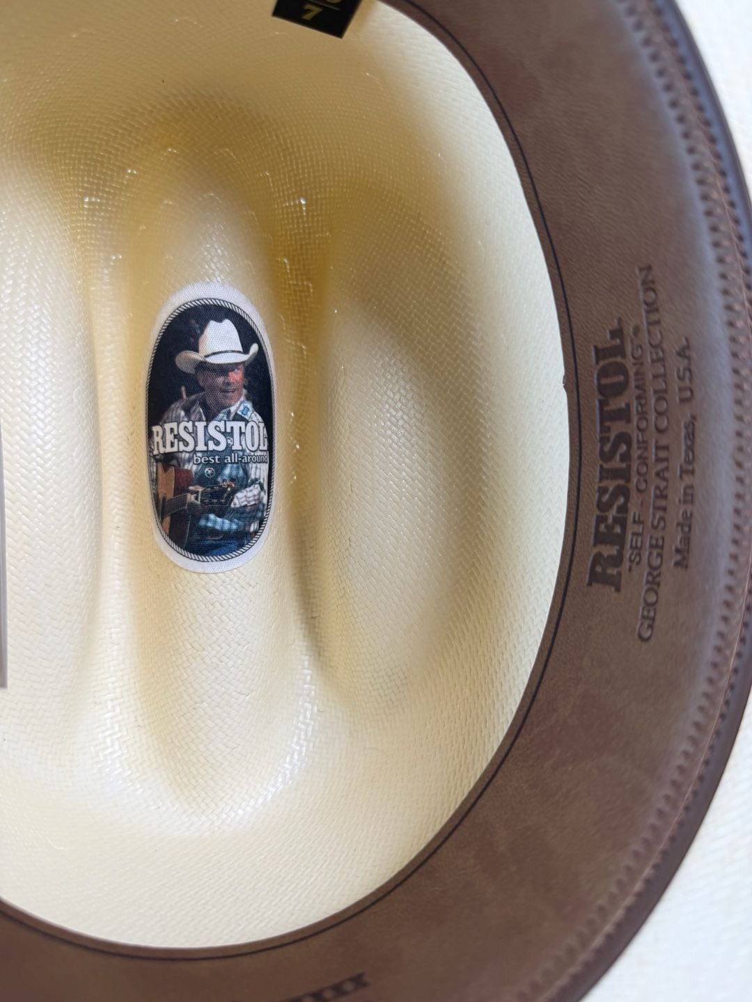 Resistol Cole N Size 7 Straw Cowboy Hat Natural George Strait Collection 10X New 6