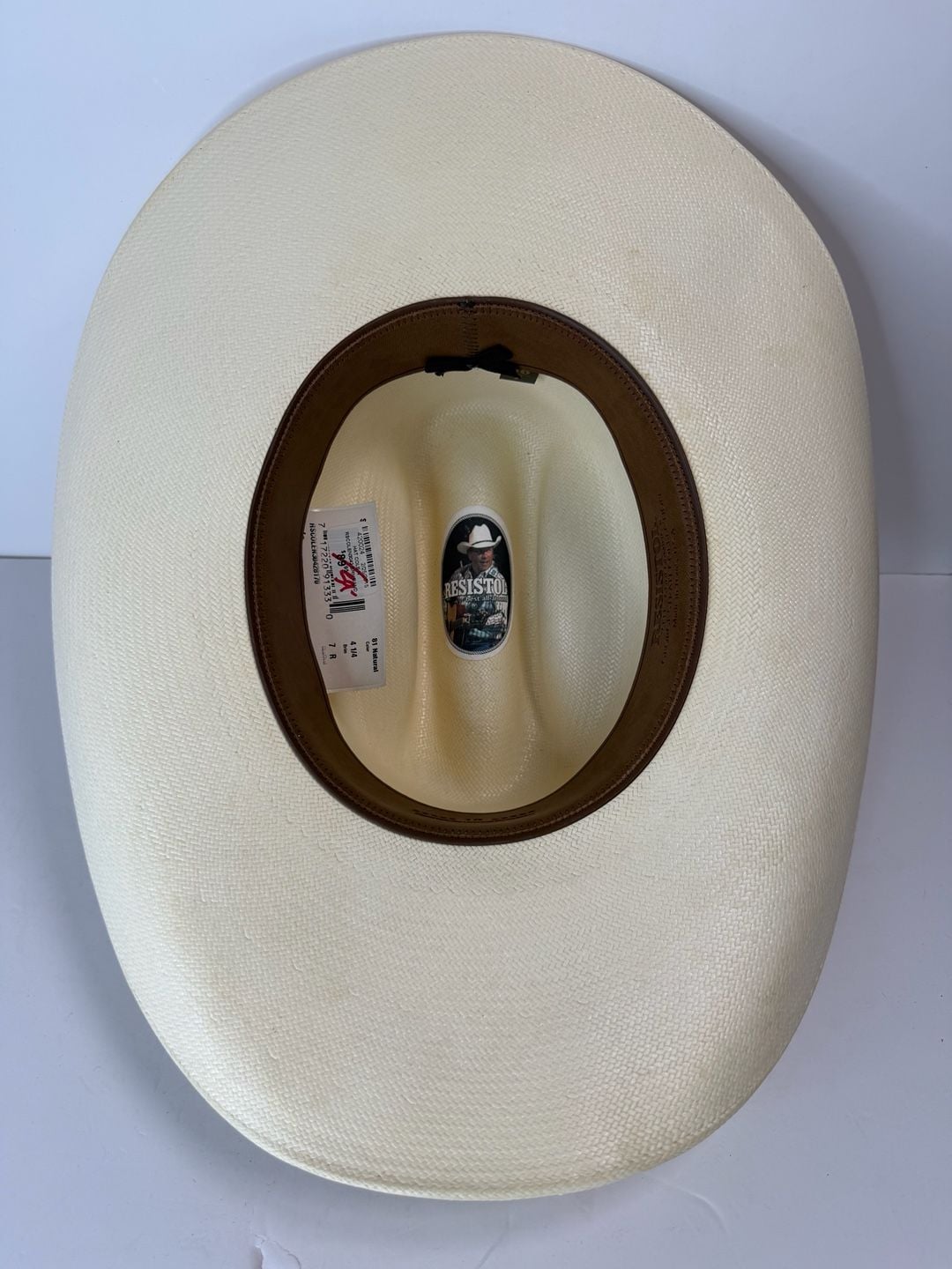Resistol Cole N Size 7 Straw Cowboy Hat Natural George Strait Collection 10X New 8