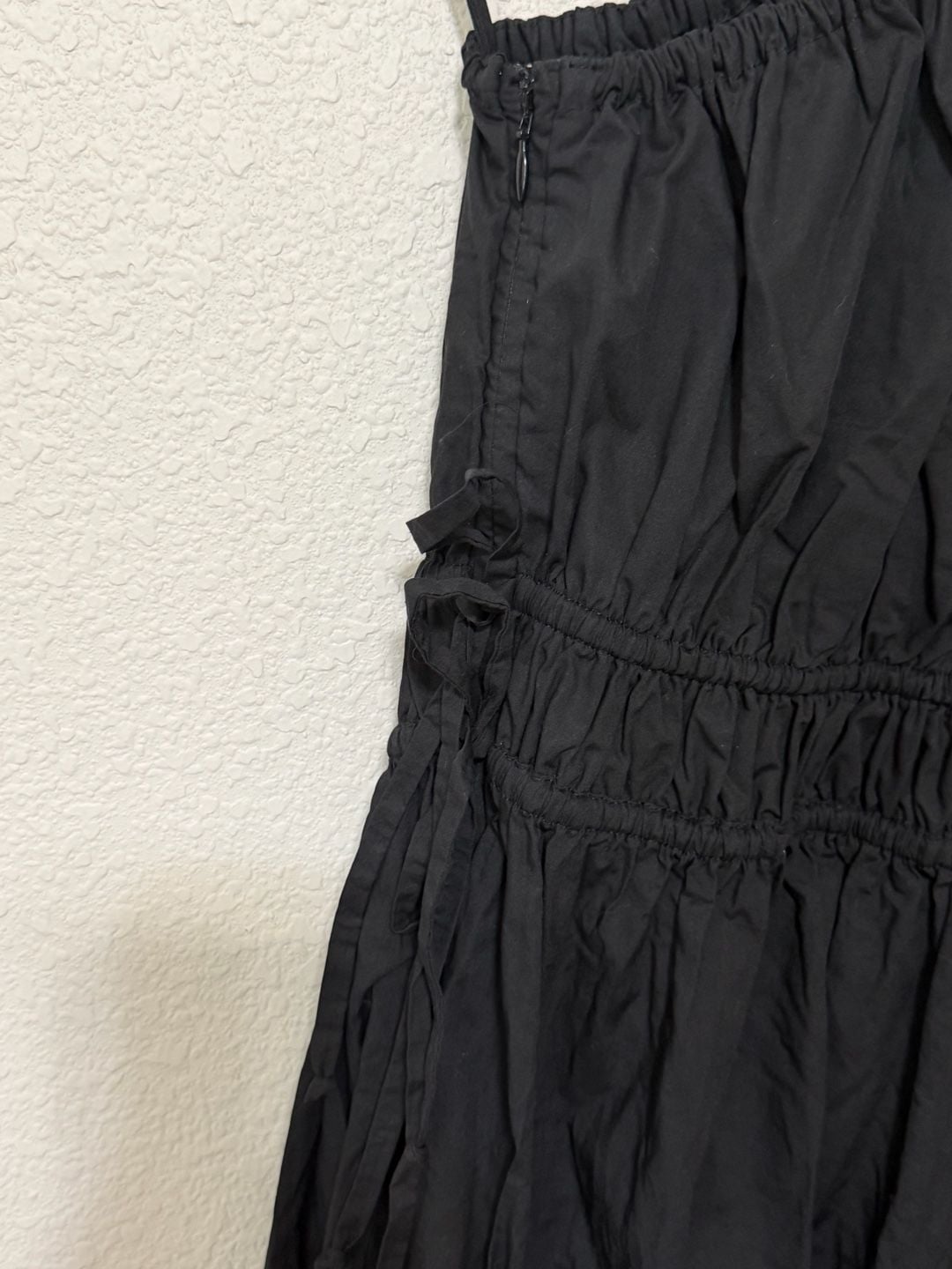 Faithfull The Brand La Ora Midi Dress Size US 6 Black 8