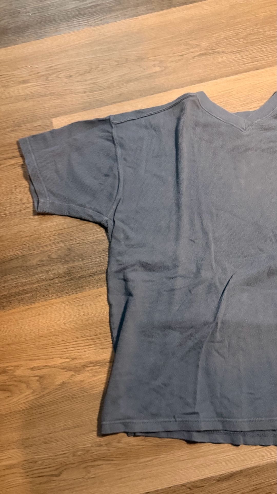 River Trader Thermal T-Shirt Size S Blue V-Neck Cotton 4