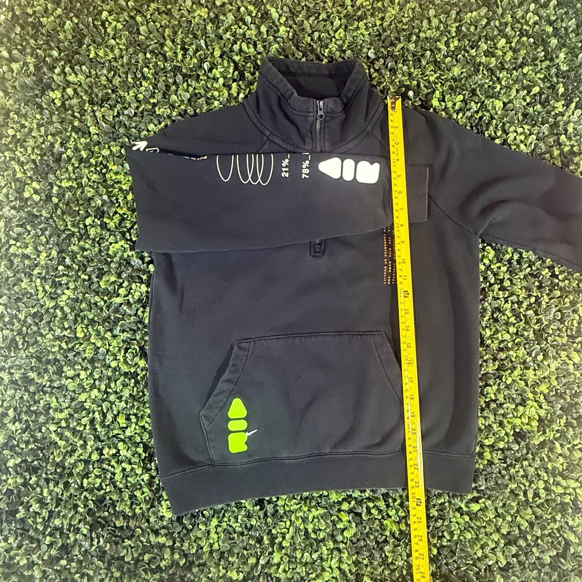 Nike Air 1/4-Zip Pullover Sweatshirt Black 7