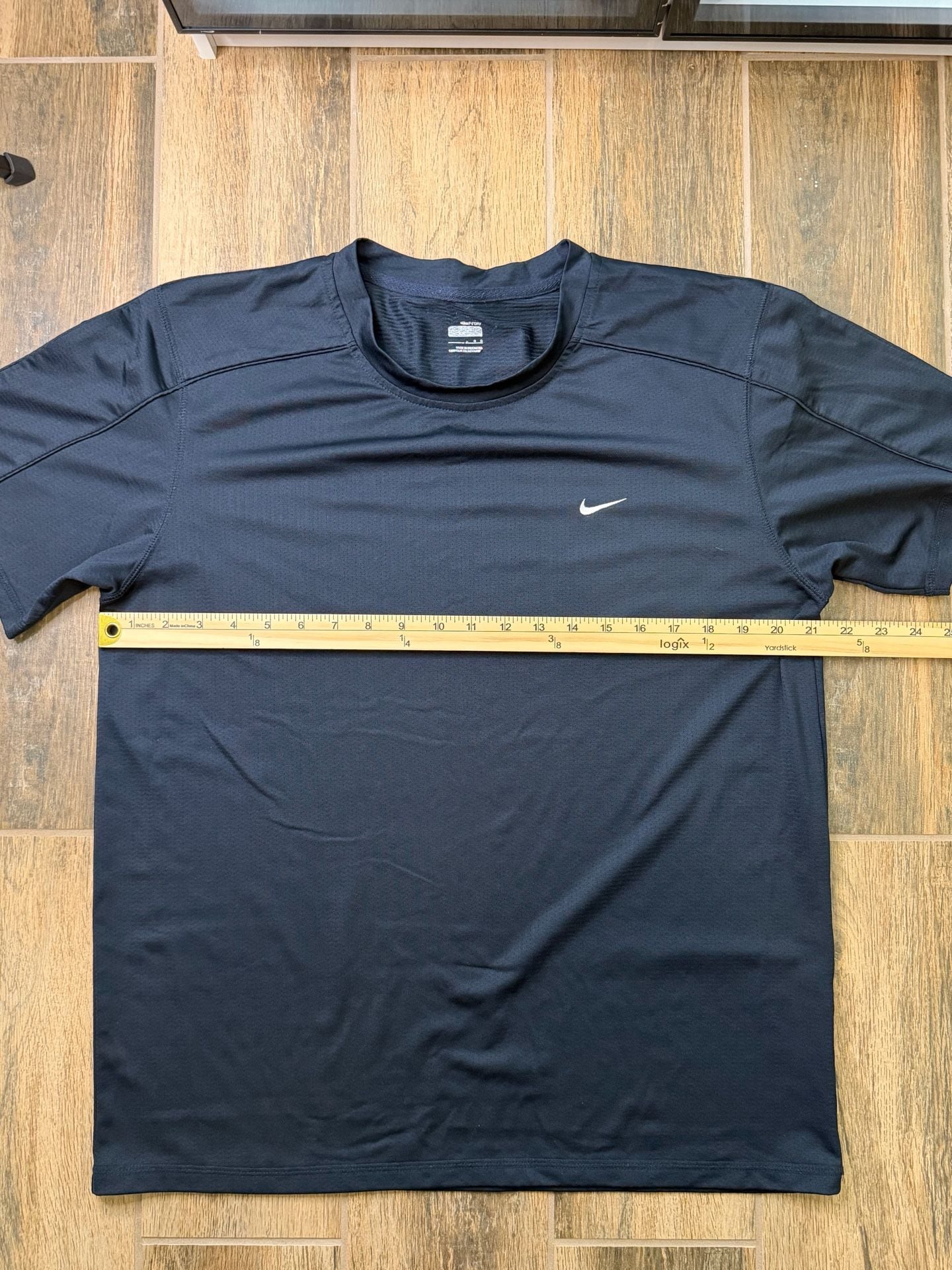 Y2K Nike Fit Dri Athletic T-Shirt Size Large Black Short Sleeve Workout Adult L 5