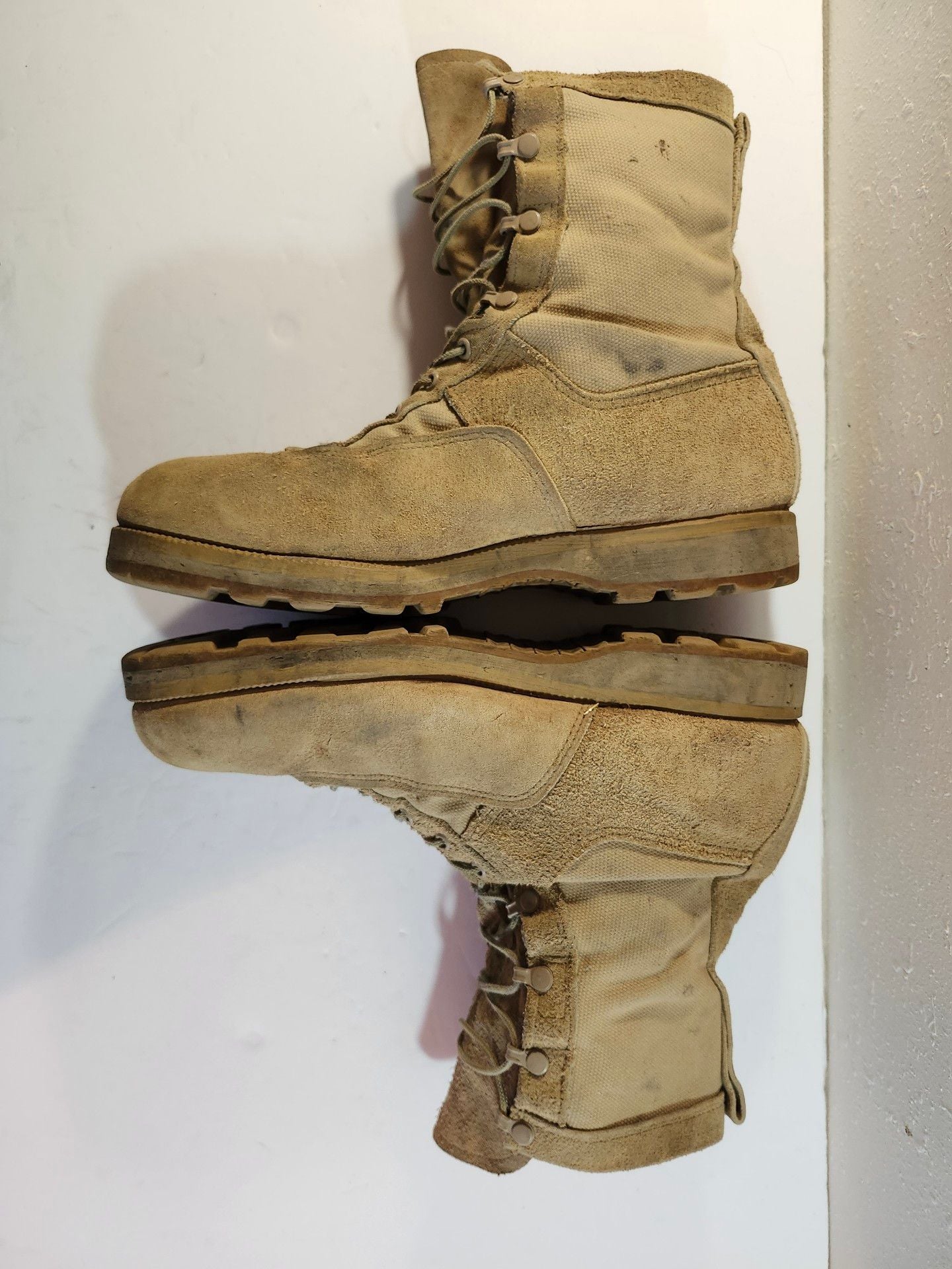 Belleville US Army Combat Boots Coyote Brown Leather Size 9 R 3