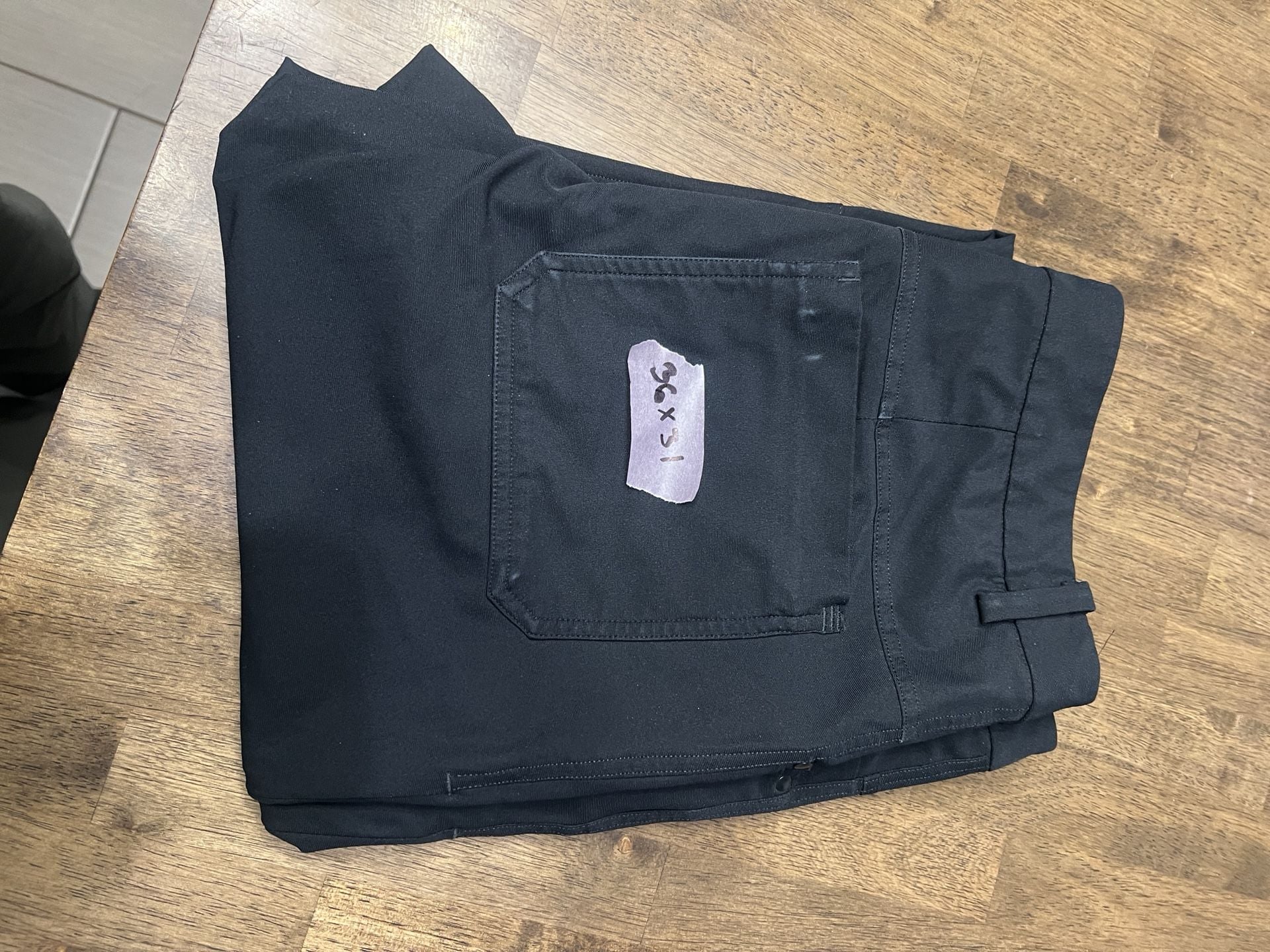 Lululemon ABC Pants 36x31 Black Stretch Tech Fabric Casual Trousers 9
