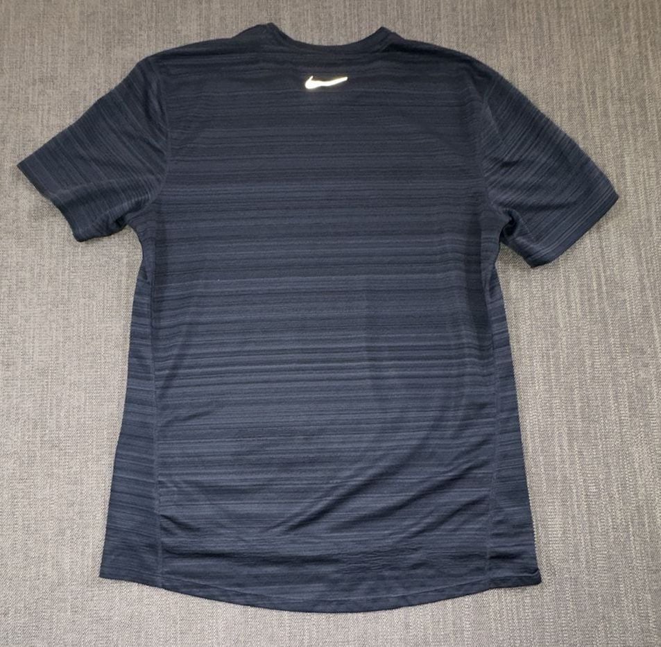 Nike Running Shirt Blue Striped Athletic T-Shirt 3