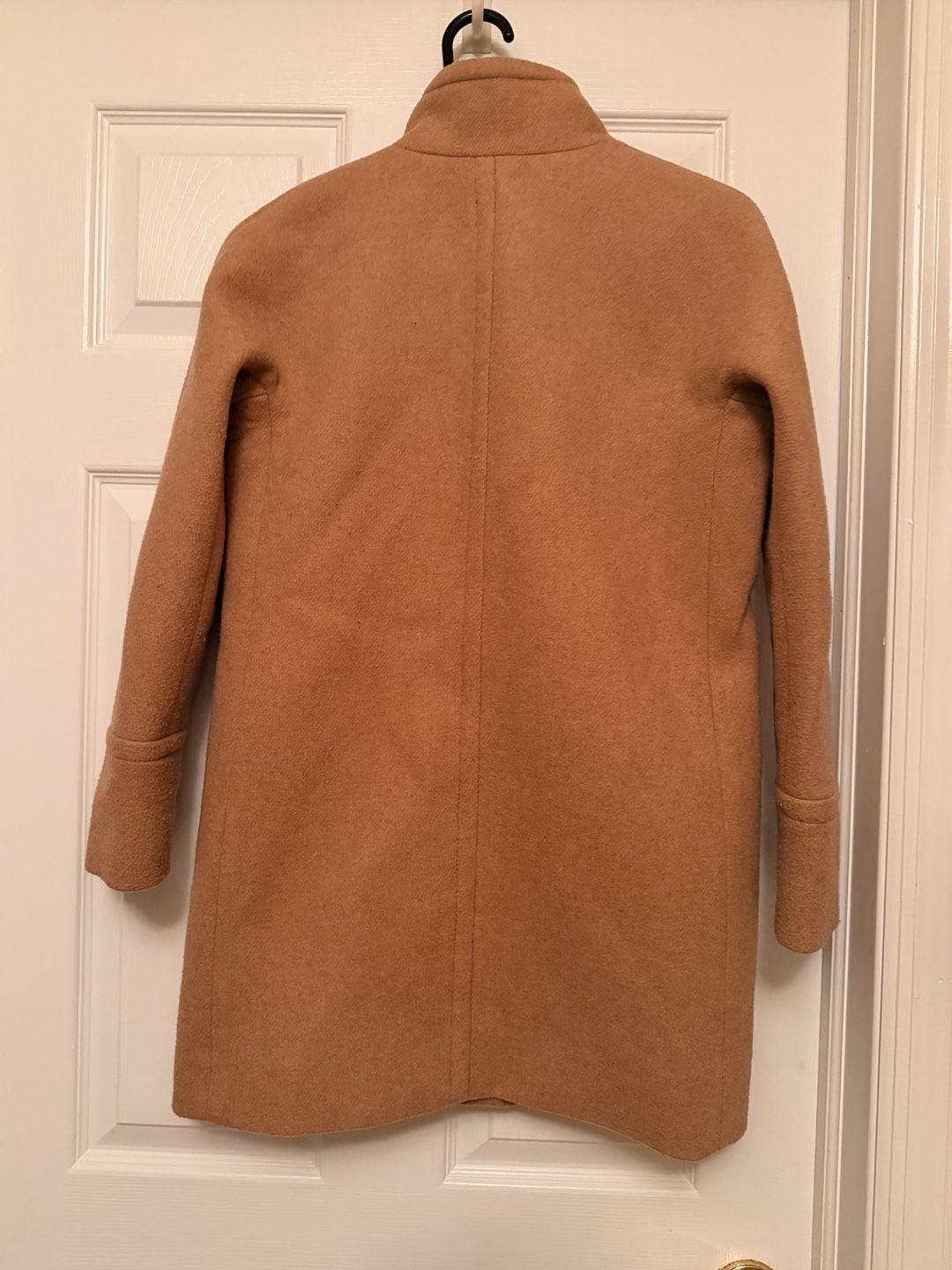 J.Crew Lodge Coat Size 00 Italian Stadium-Cloth Wool Heather Acorn Zip 3
