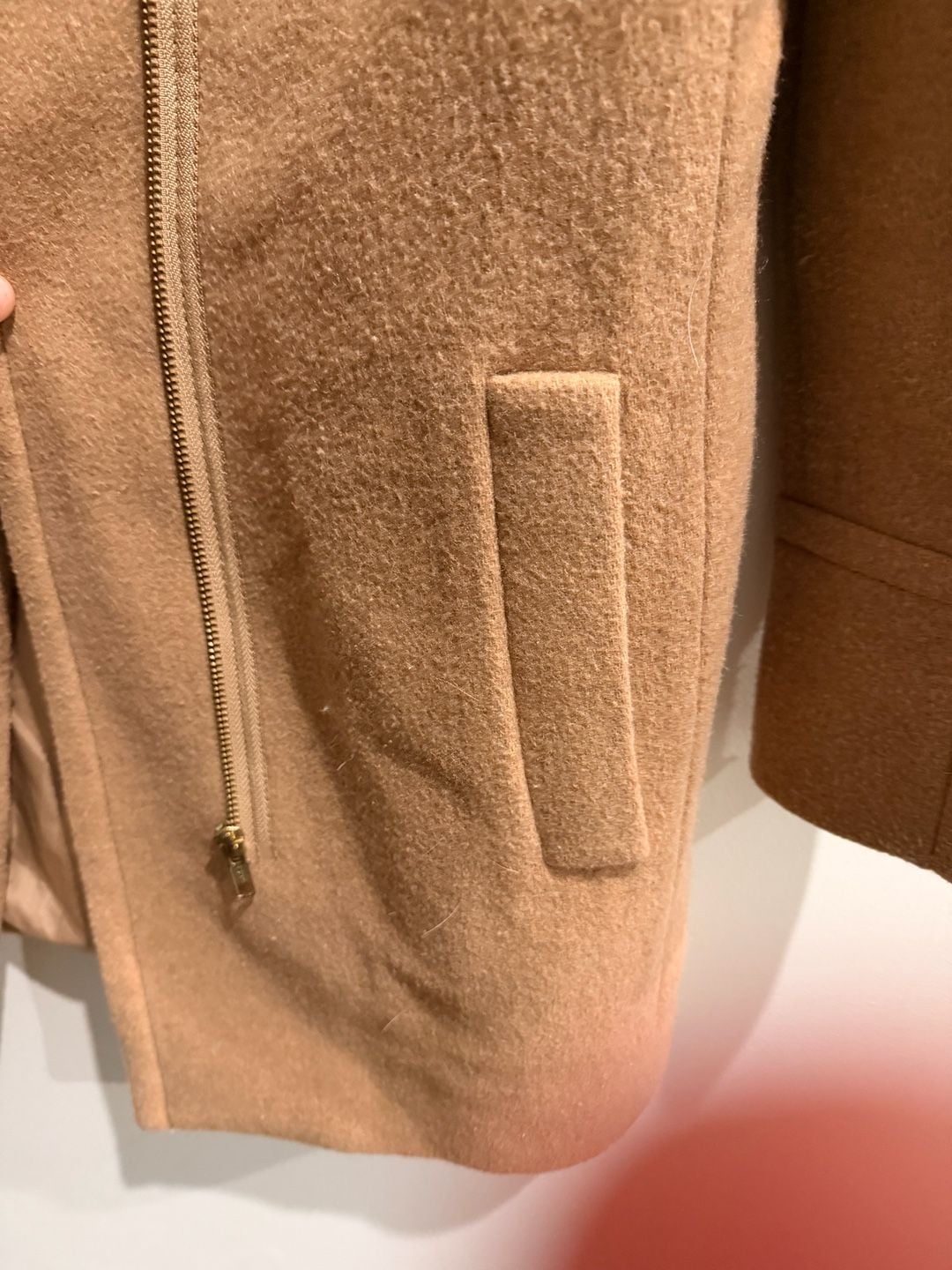 J.Crew Lodge Coat Size 00 Italian Stadium-Cloth Wool Heather Acorn Zip 5