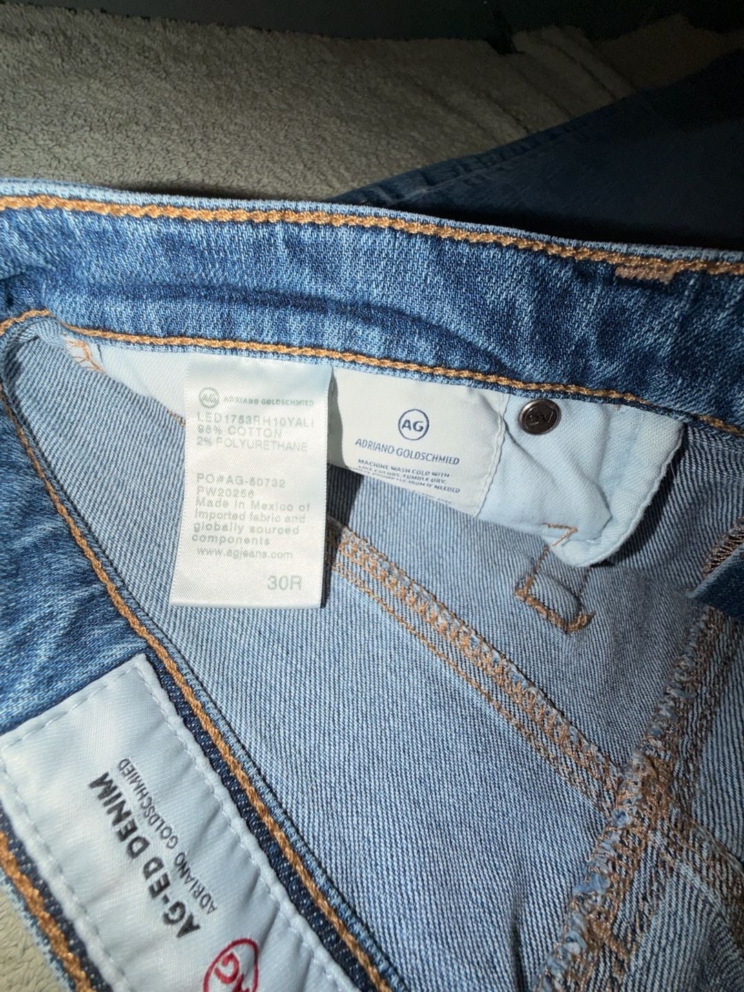AG Adriano Goldschmied Isabelle Jeans Size 30R Straight Crop 4