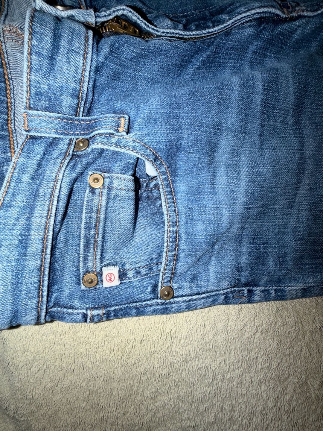AG Adriano Goldschmied Isabelle Jeans Size 30R Straight Crop 5