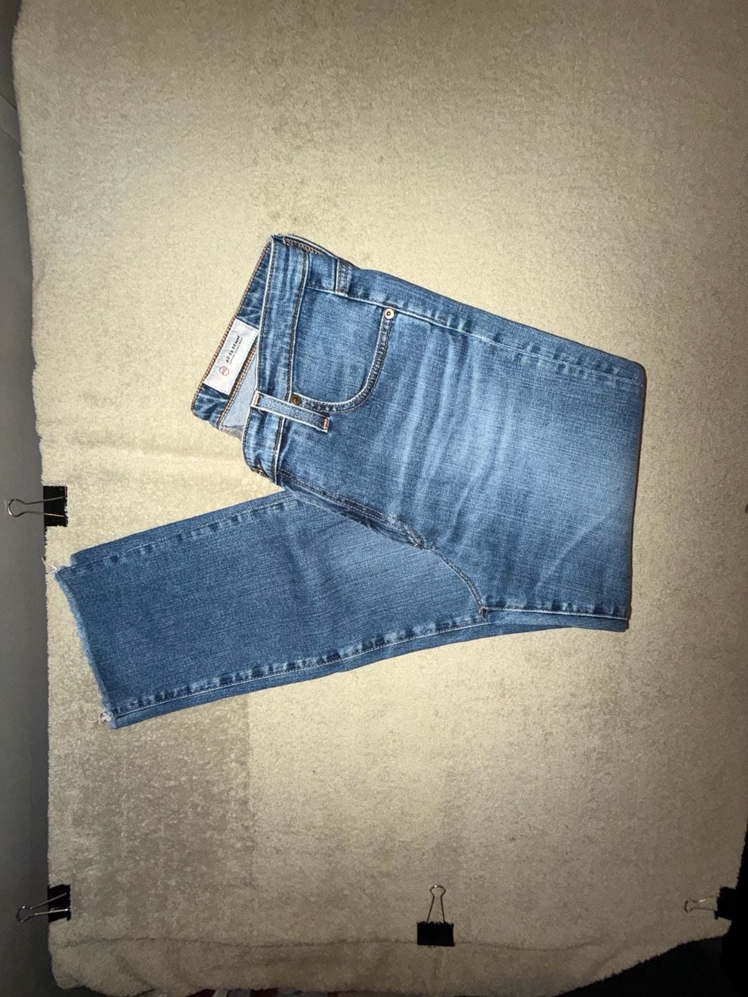 AG Adriano Goldschmied Isabelle Jeans Size 30R Straight Crop 13
