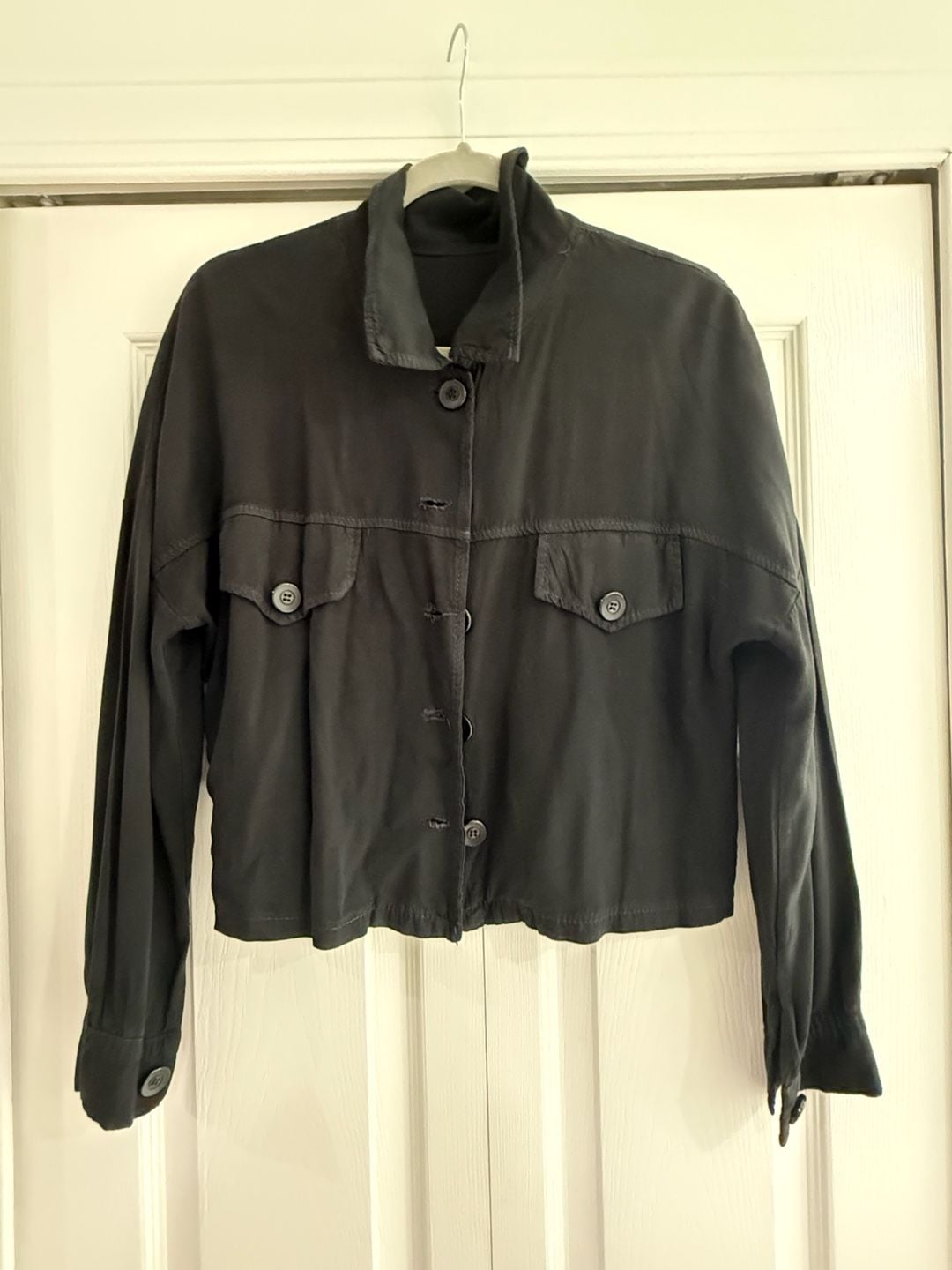 Crop black Jacket 3