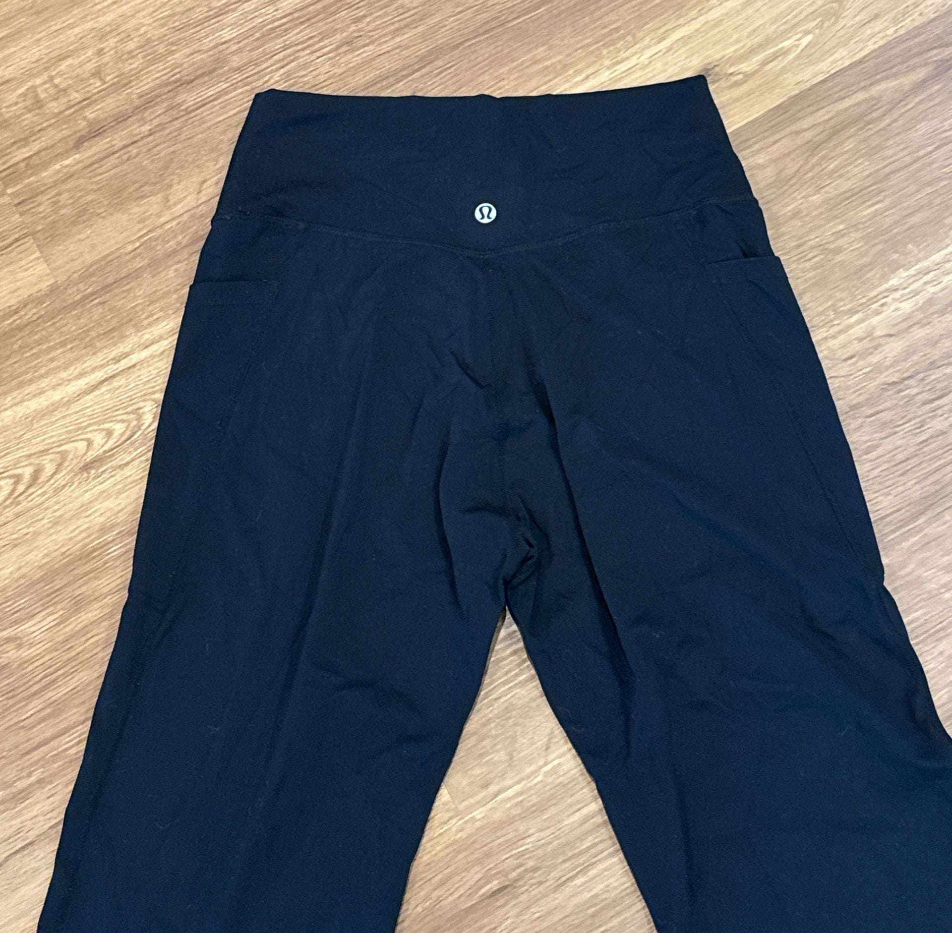Lululemon Groove Pant Size L Black High Rise Flare Yoga Pants 7