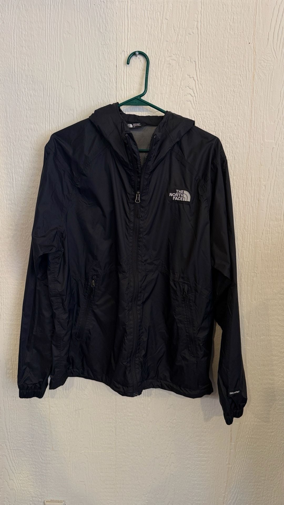 The North Face DryVent Rain Jacket Size L Black Hooded Windbreaker 2