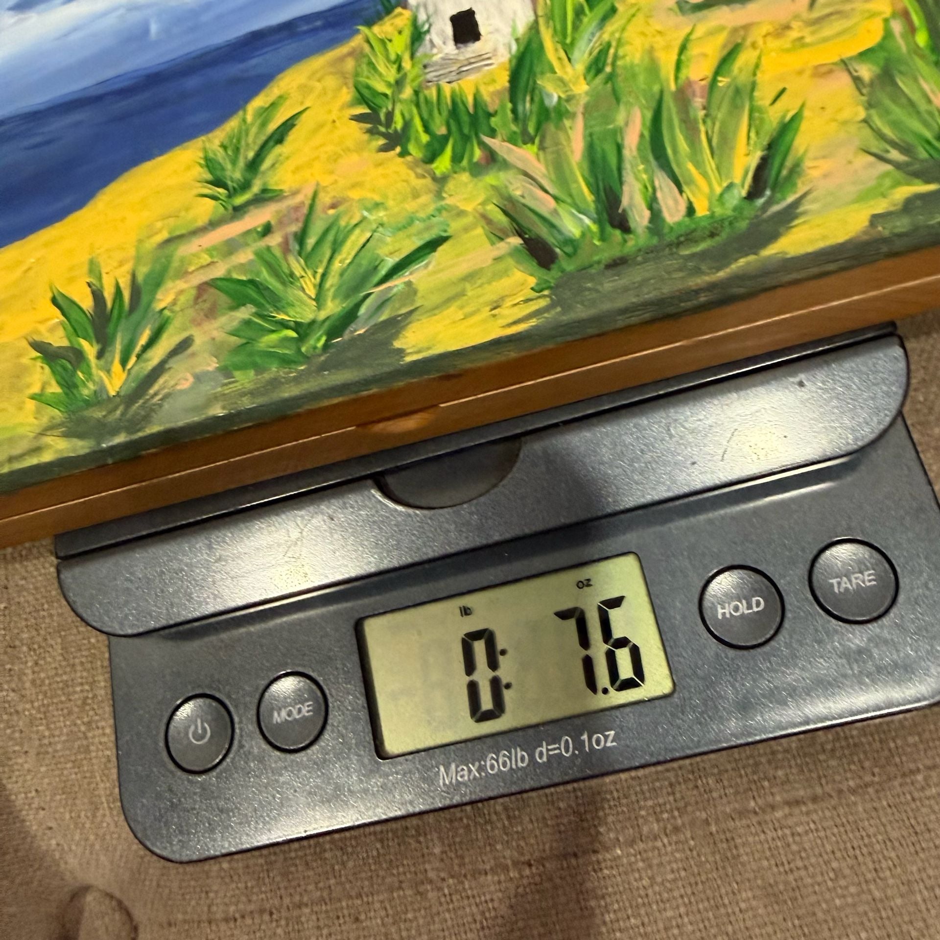 Hand Painted Wooden Lighthouse Coastal Trinket Box 9