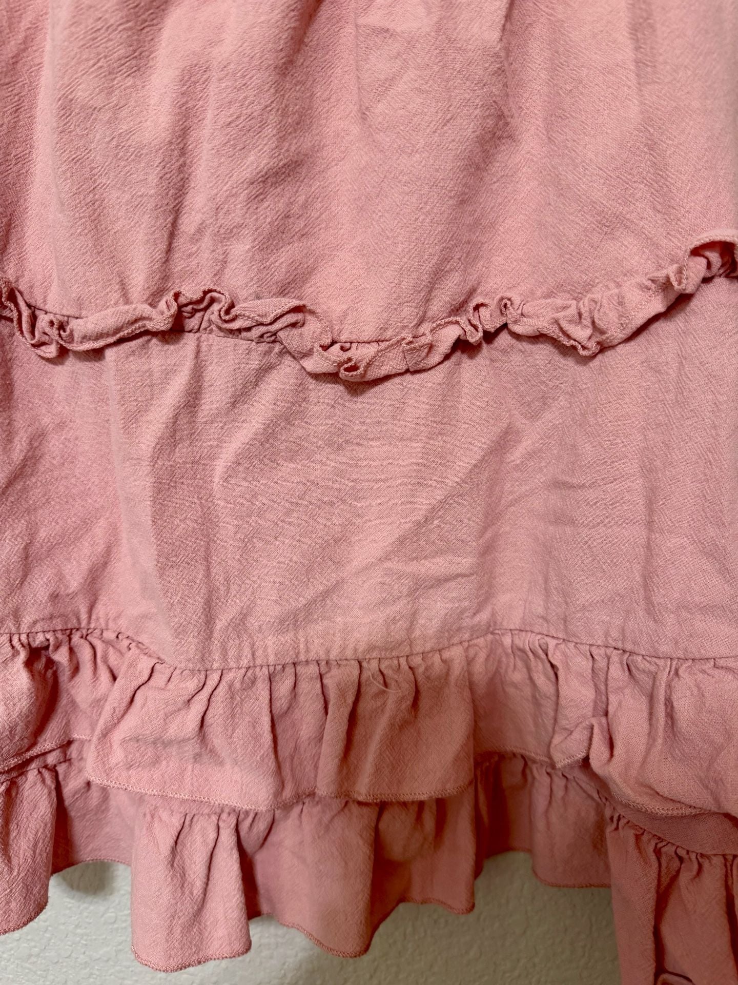 Pink Ruffle Cami Top Size M 4