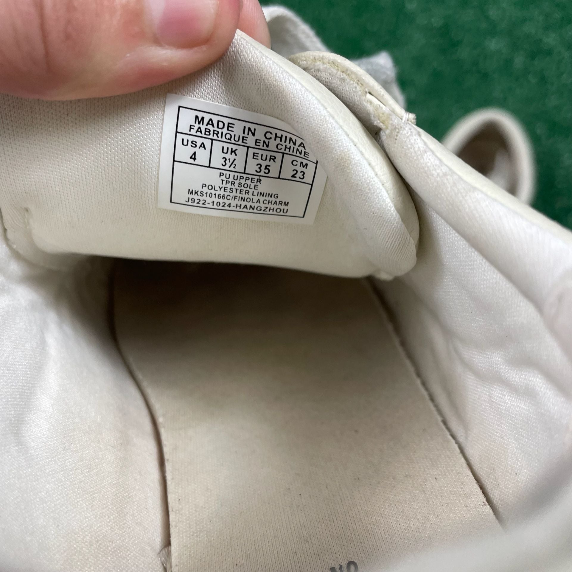 Michael Kors Finola Charm Sneakers Size 4 White Logo Canvas 5