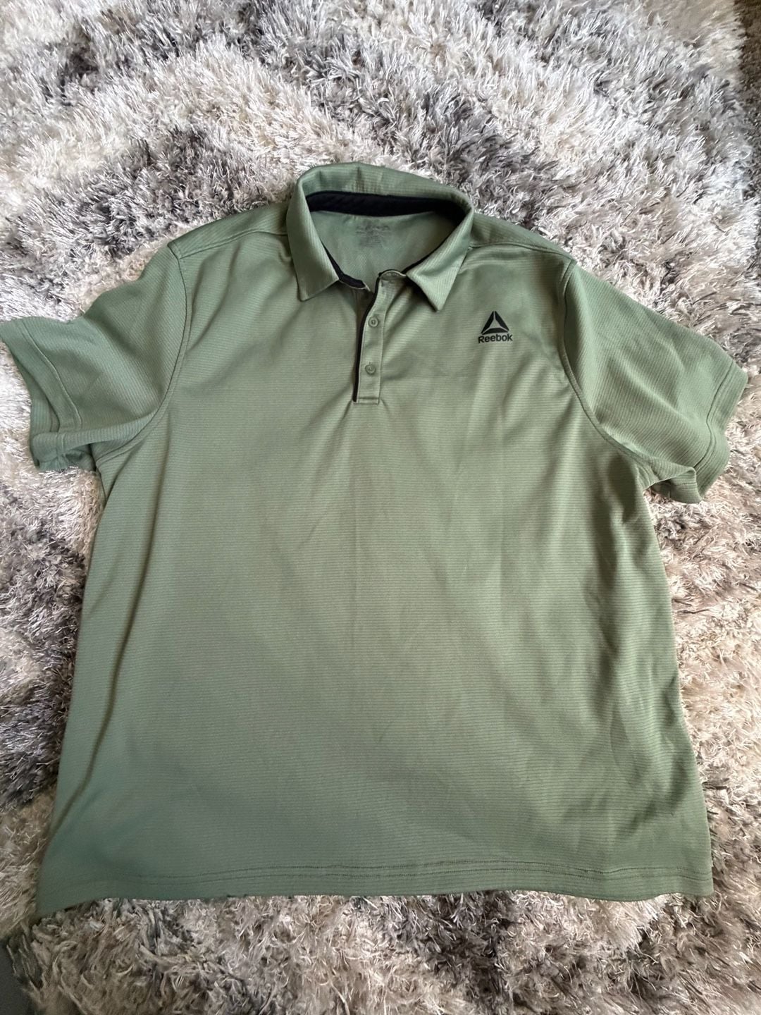 Reebok Golf Polo Shirt Size 3XL Green Athletic Short Sleeve 2