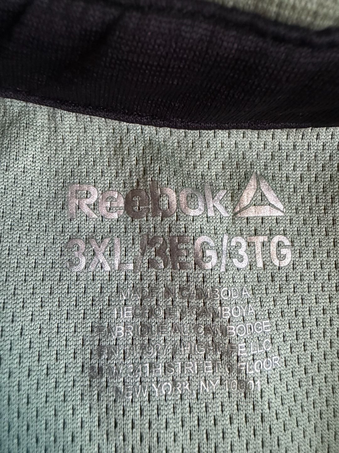 Reebok Golf Polo Shirt Size 3XL Green Athletic Short Sleeve 3