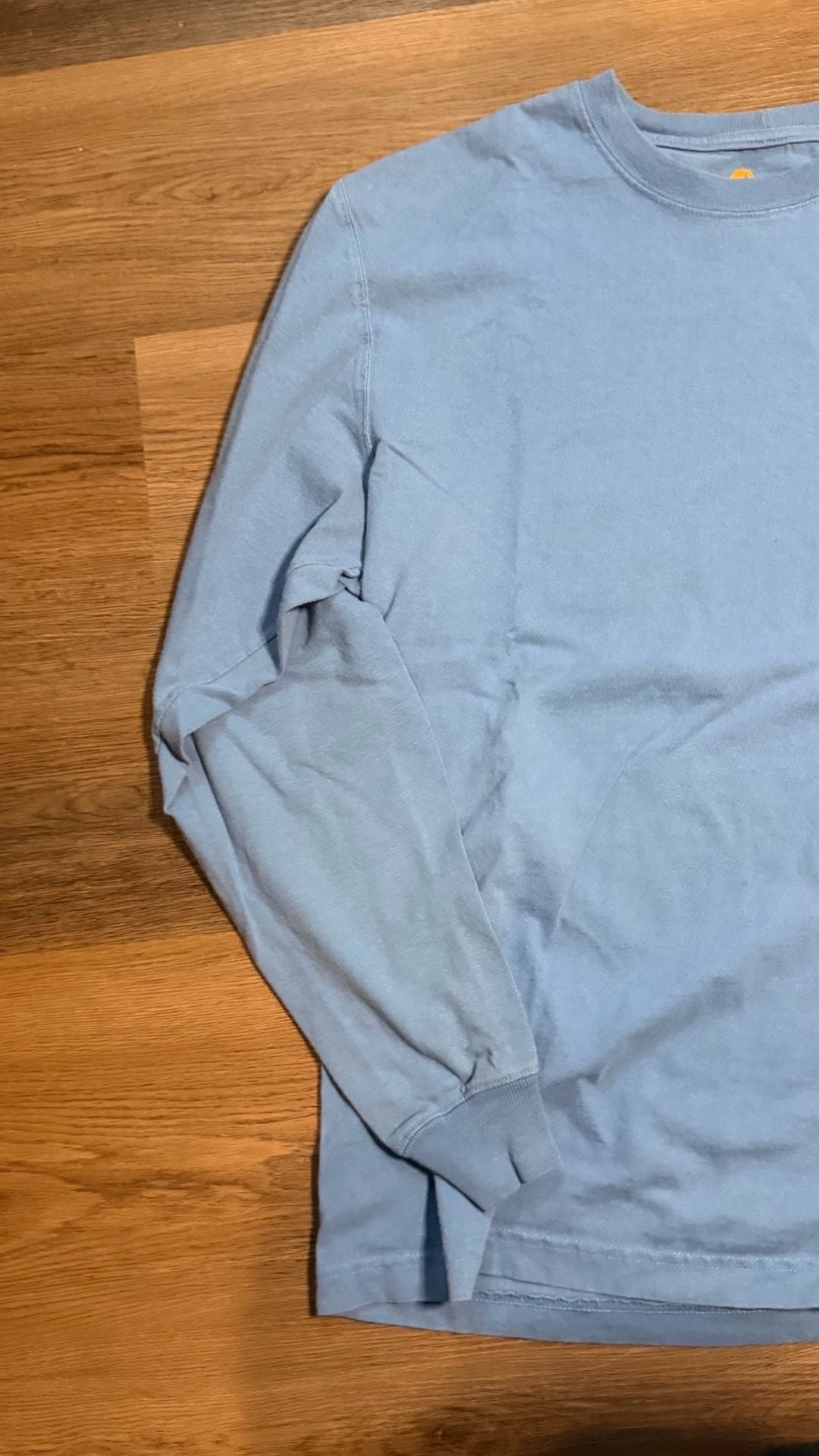 Carhartt Long Sleeve Pocket T-Shirt Size S Blue Original Fit 3