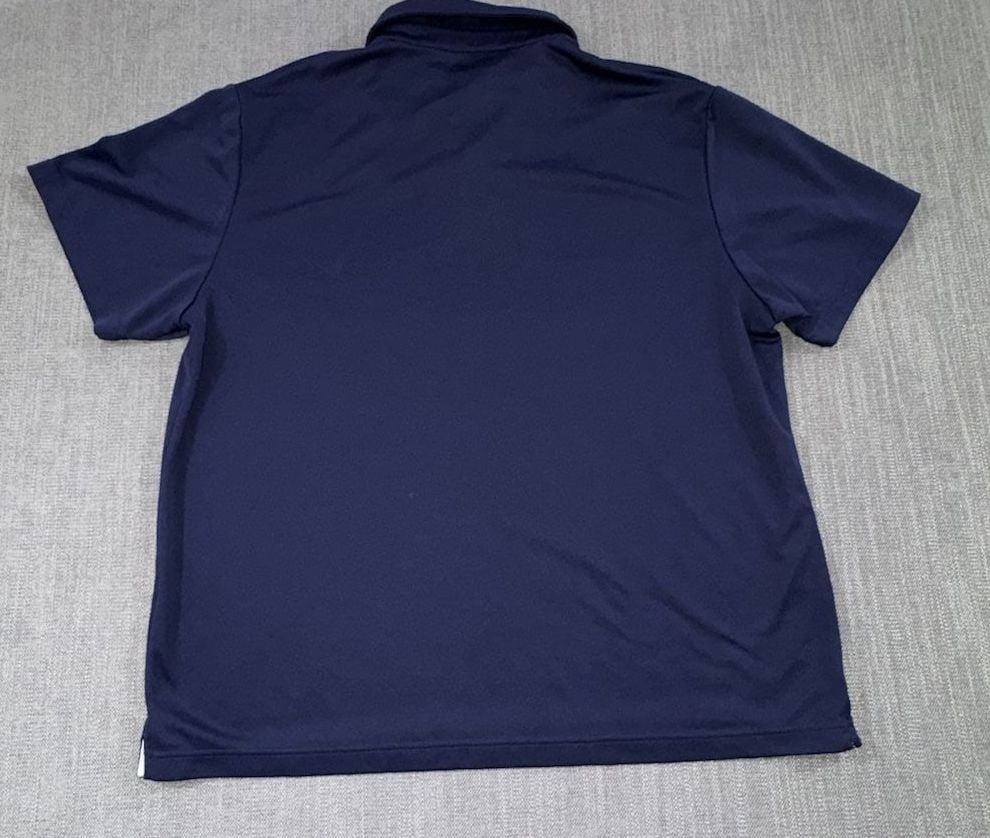 Under Armour HeatGear Polo Size XL Navy Blue Athletic Shirt 5