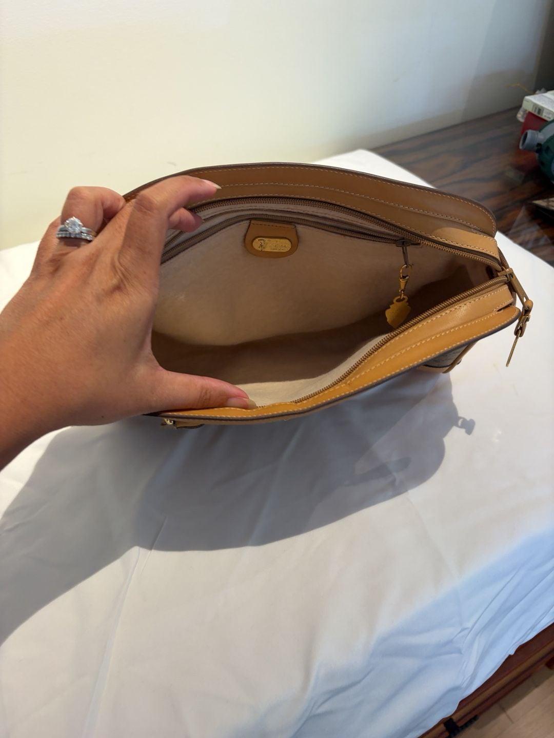 Gucci Micro GG Supreme Handbag Brown Tan Leather 7