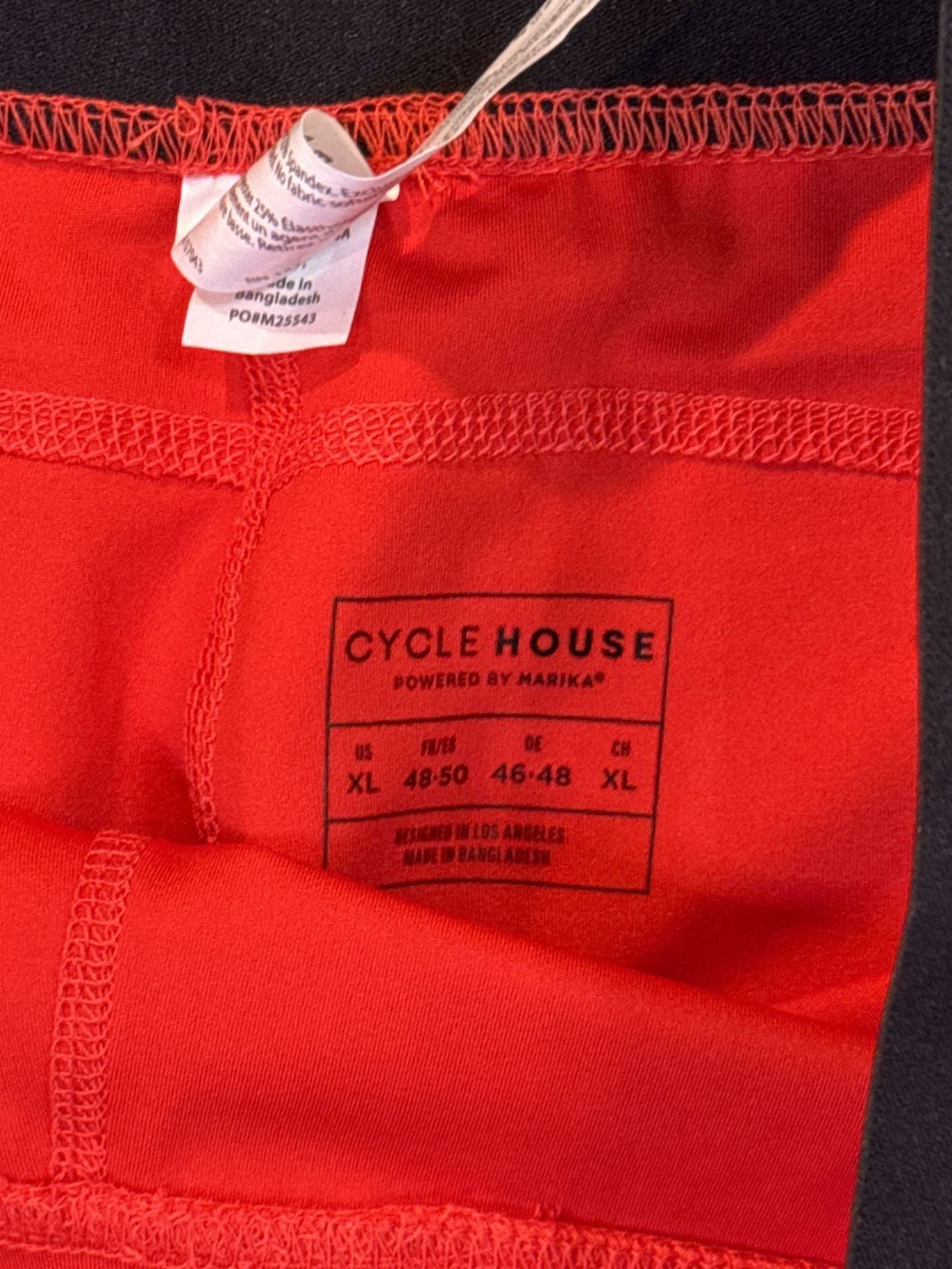 Cycle House by Marika Leggings Size XL Red Activewear Pants 3