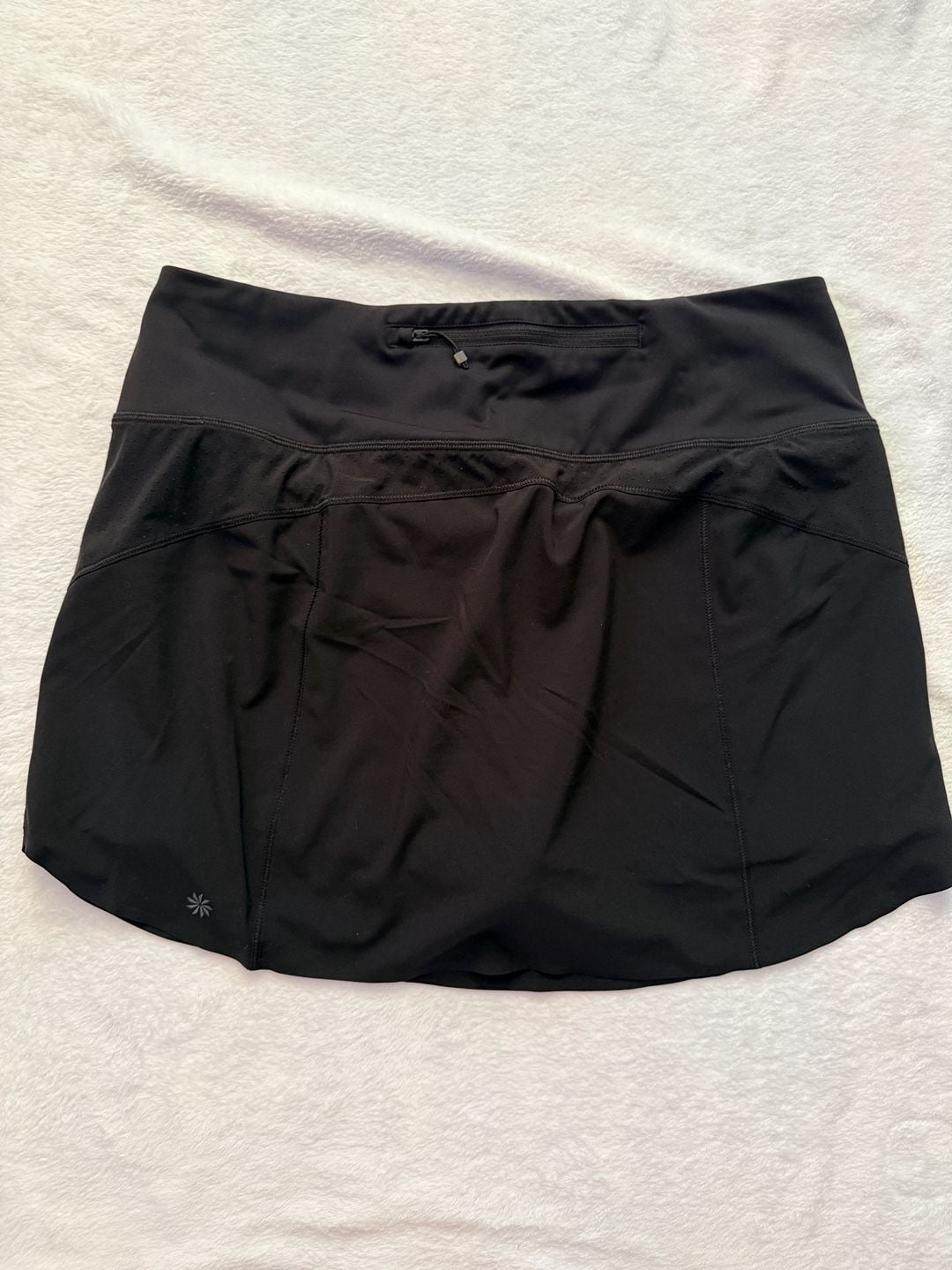 Athleta Run With It Skort Size M Black Athletic Skirt 5