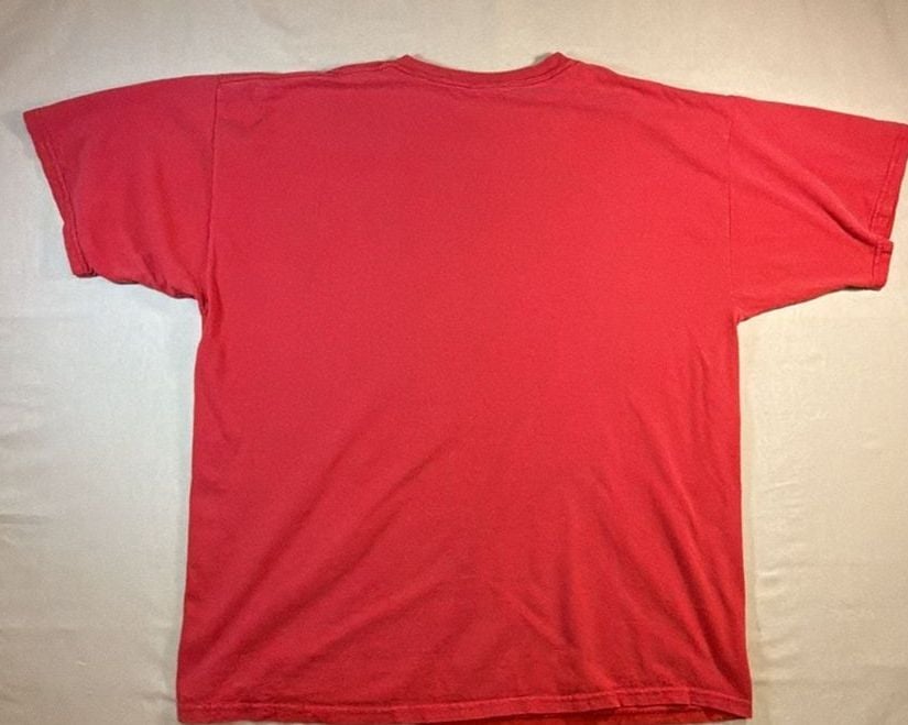Gildan Ultra Cotton Red Rose Hill 1907 Go Rams Sheep Mascot T-Shirt XL 6