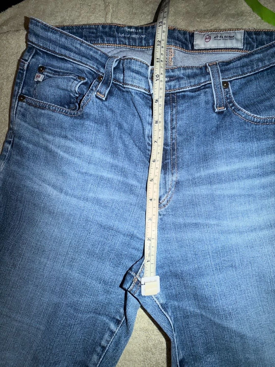 AG Adriano Goldschmied Isabelle Jeans Size 30R Straight Crop 7