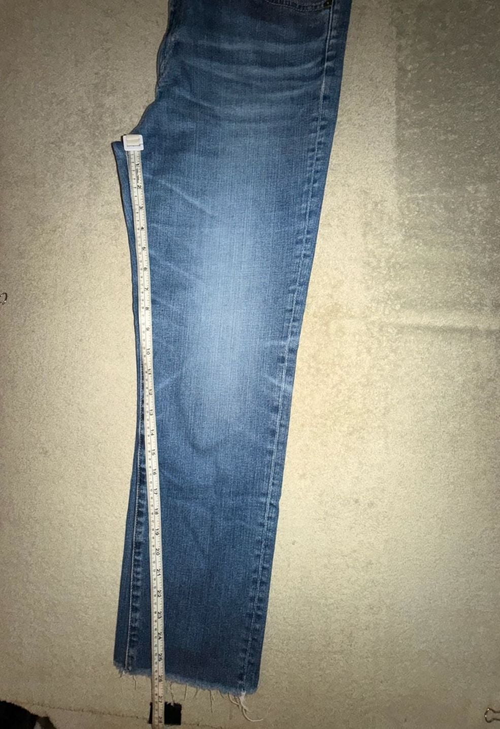 AG Adriano Goldschmied Isabelle Jeans Size 30R Straight Crop 11