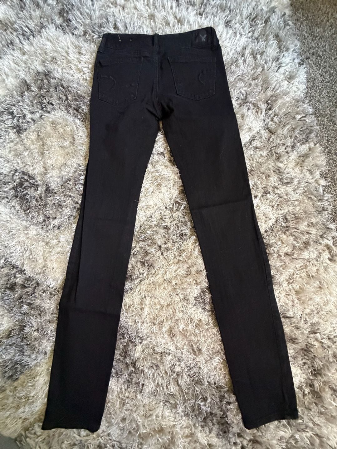 American Eagle Super Stretch Skinny Jeans Size 0 Black 4