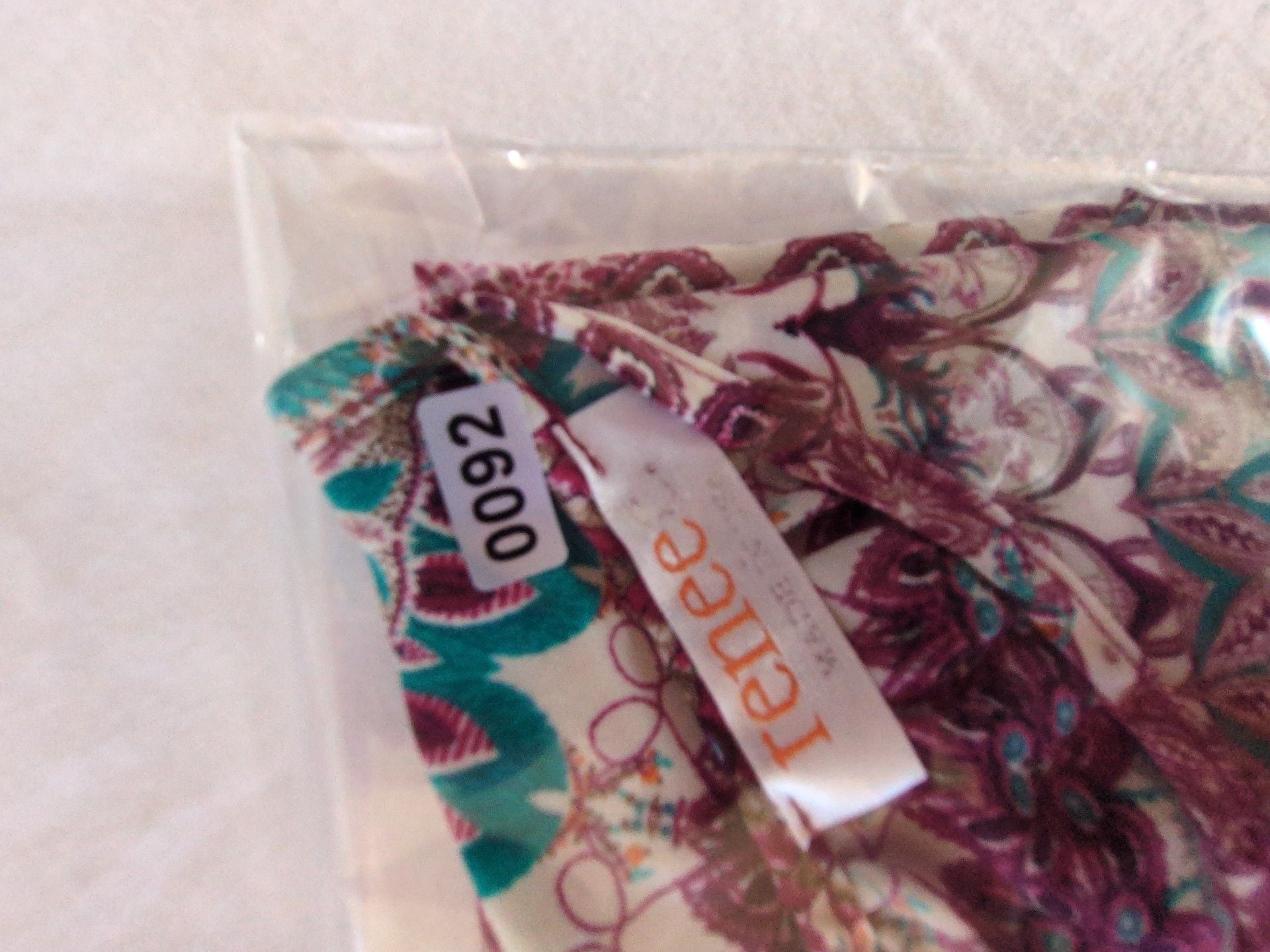 Renee Short Sleeve Blouse Size M Multicolor Boho Print 10